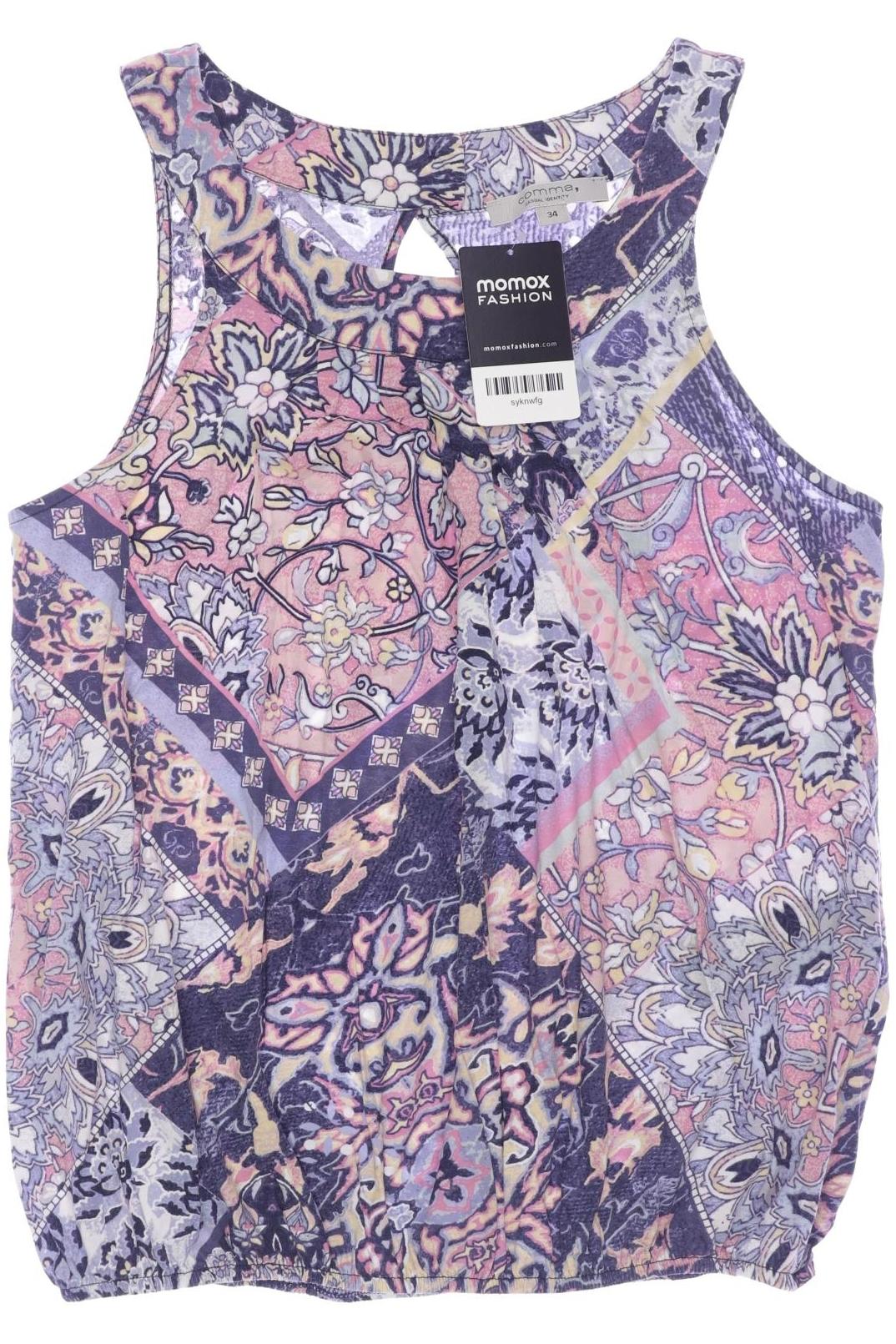 

Comma Damen Top, marineblau, Gr. 34