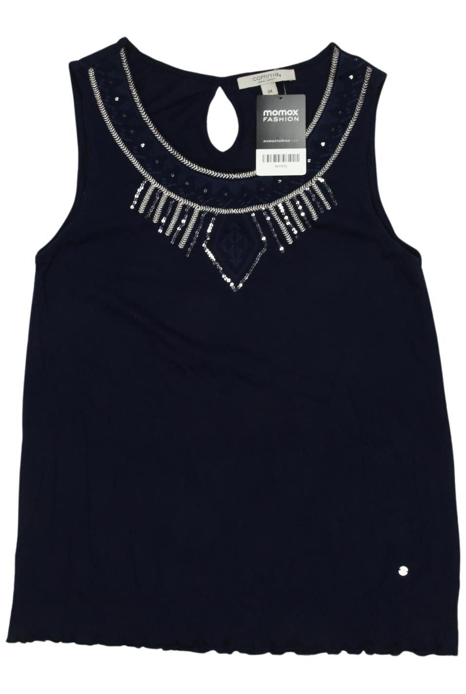 

Comma Damen Top, marineblau, Gr. 34