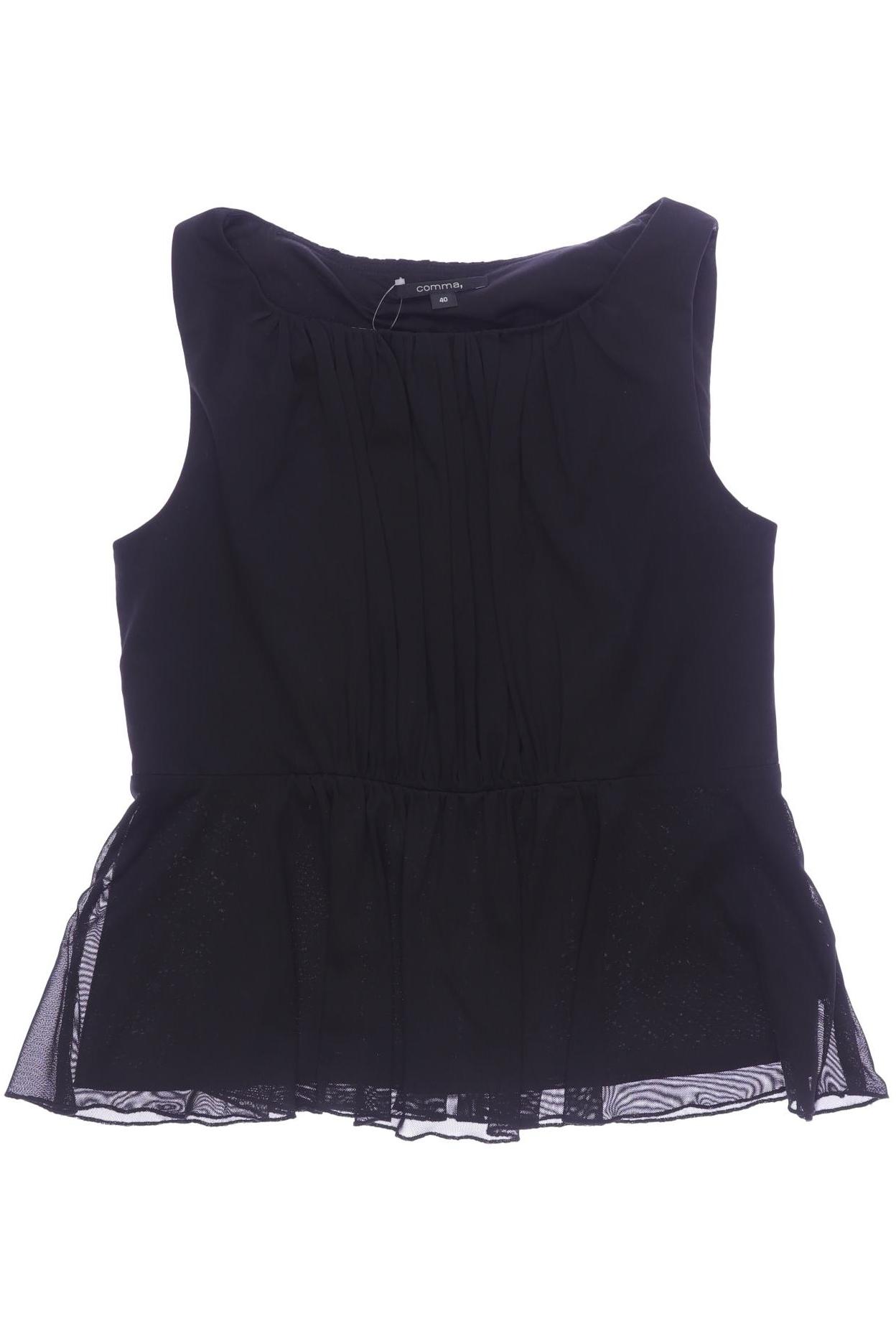 

Comma Damen Top, schwarz, Gr. 40