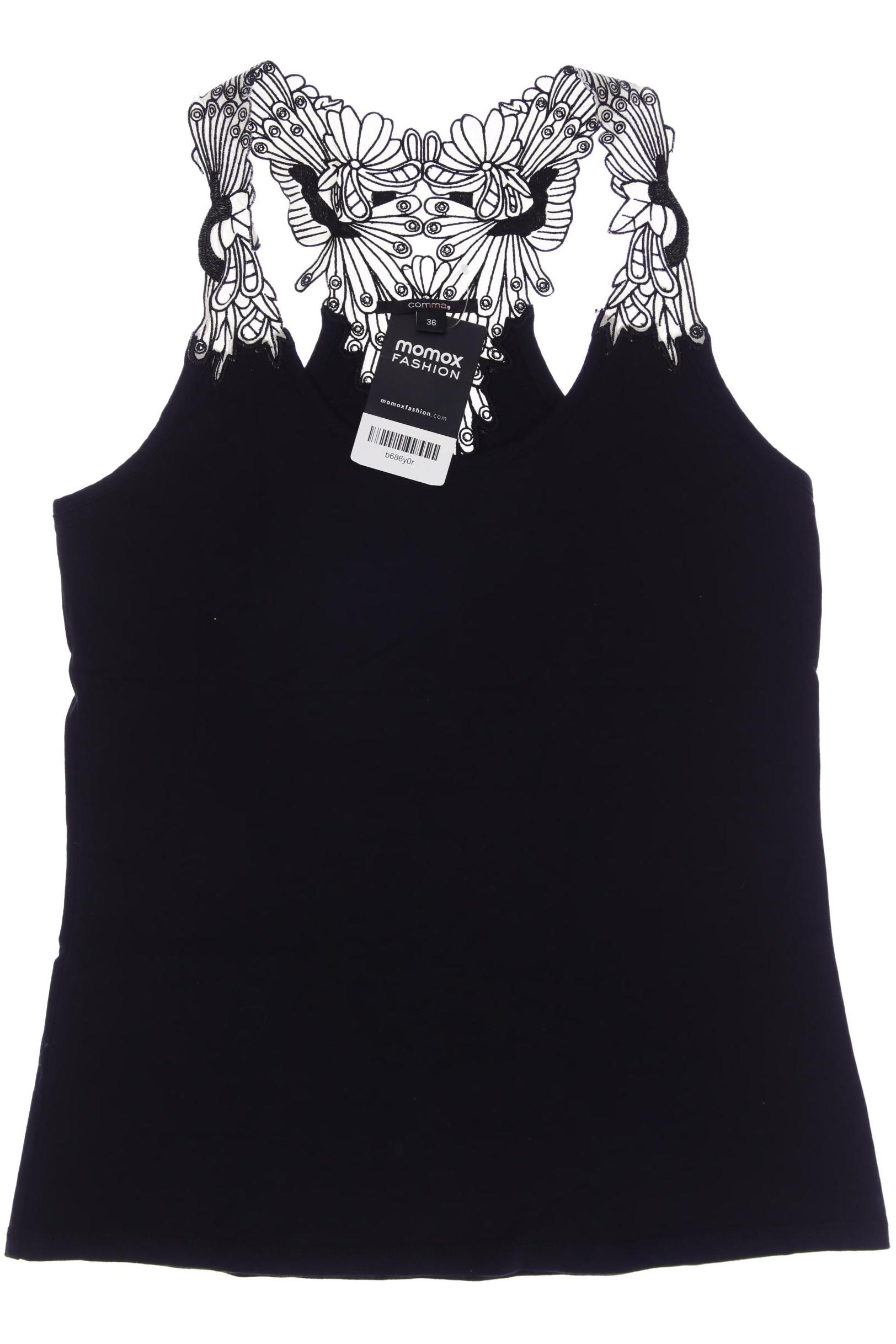 

Comma Damen Top, schwarz, Gr. 36