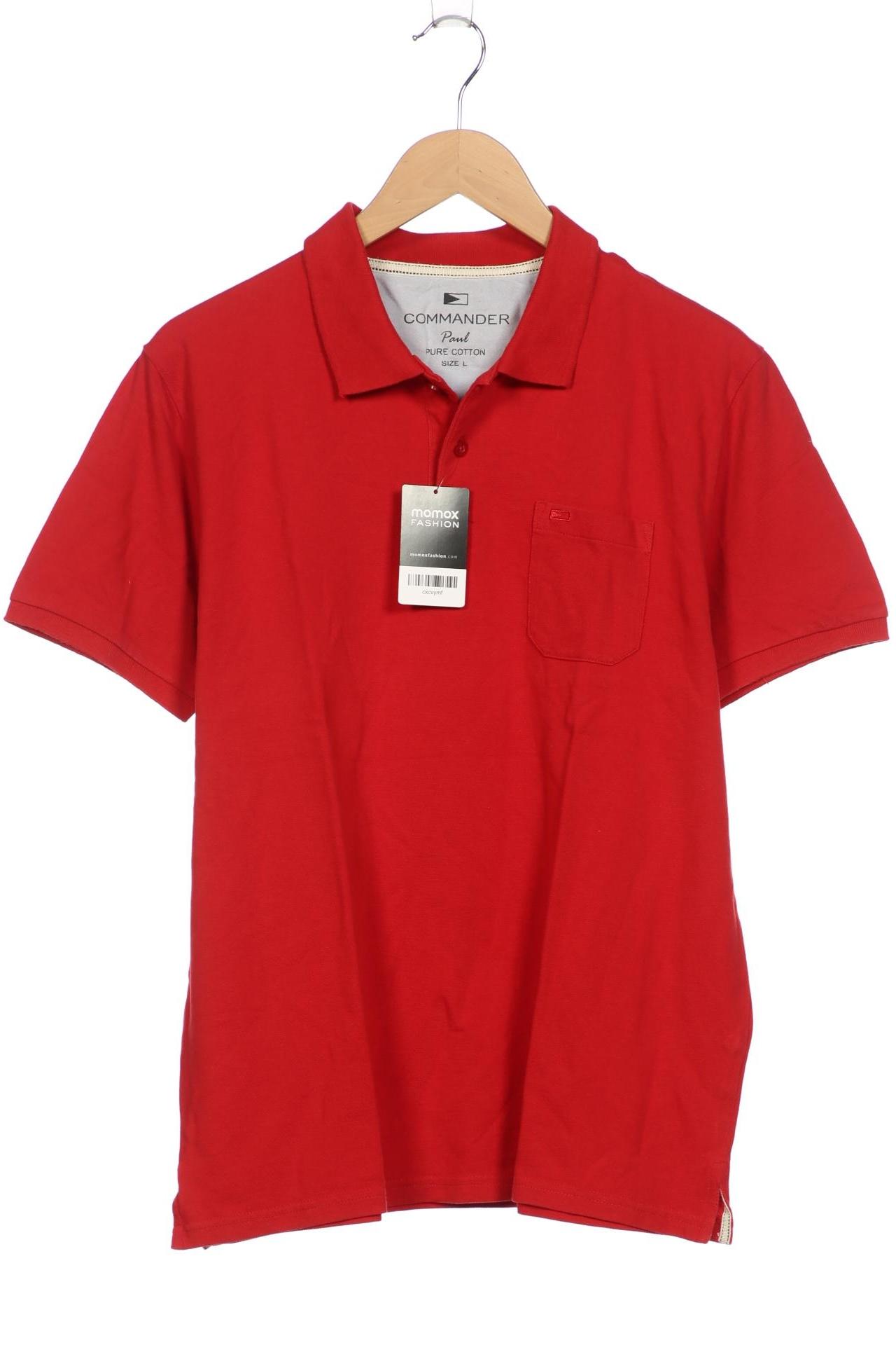 

Commander Herren Poloshirt, rot, Gr. 52