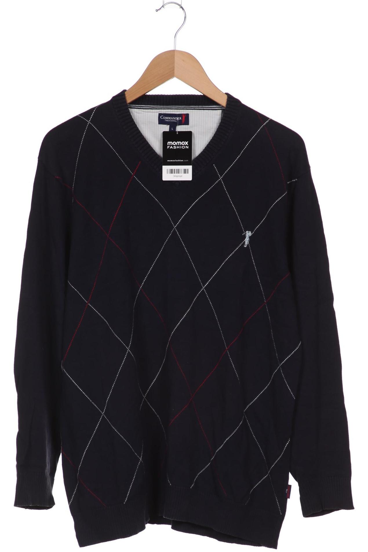 

COMMANDER Herren Pullover, marineblau