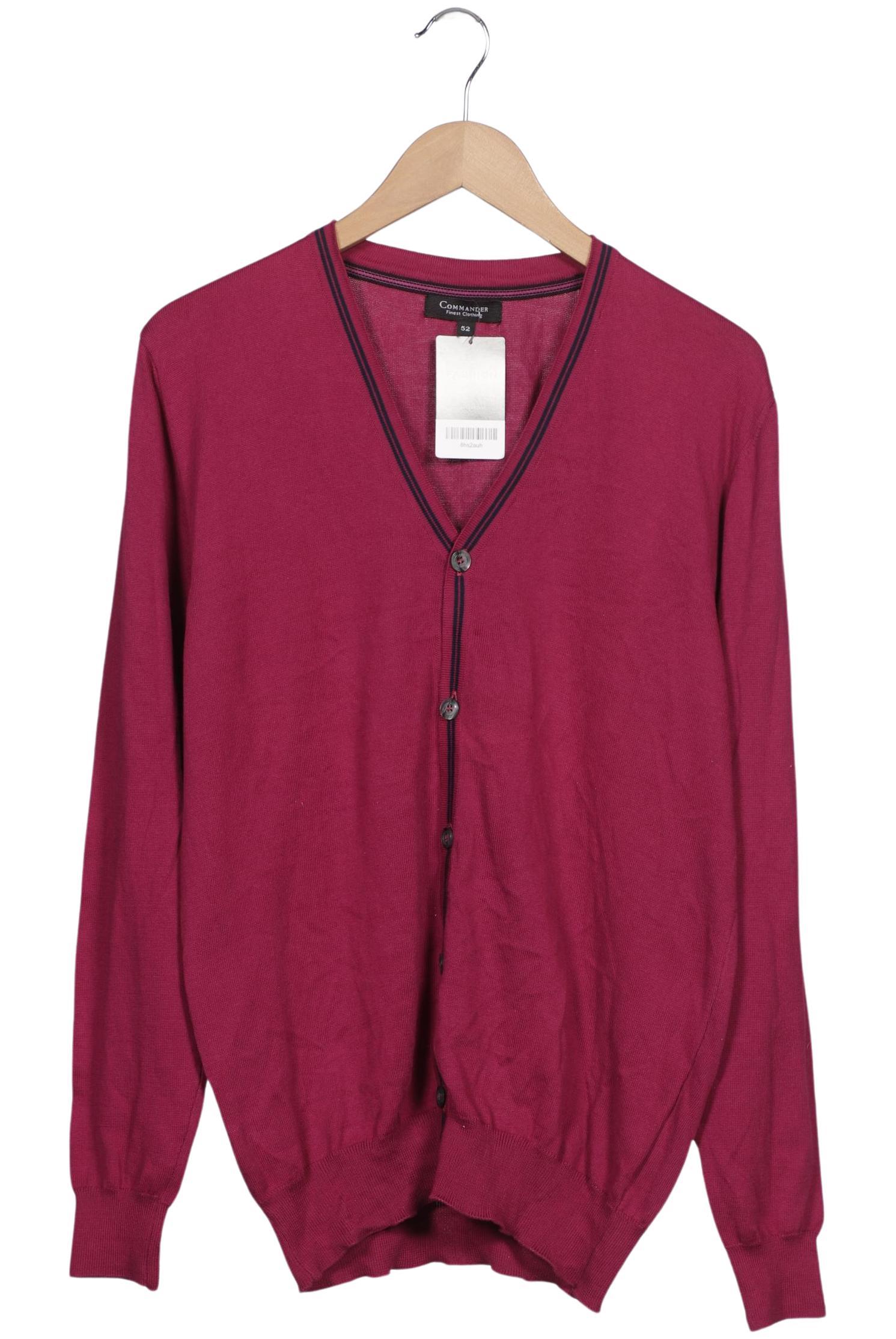 

Commander Herren Strickjacke, bordeaux, Gr. 52