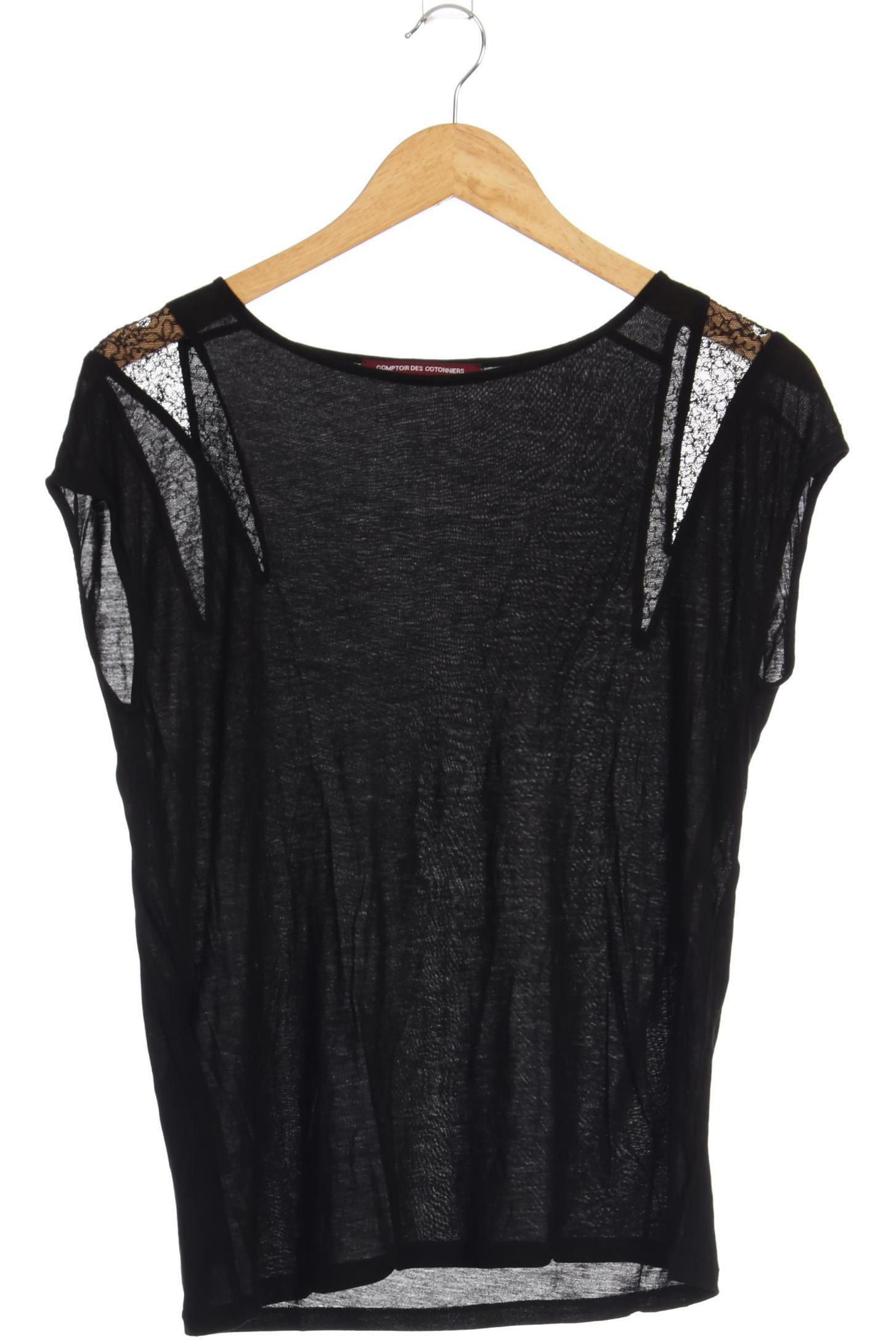 

Comptoir des Cotonniers Damen T-Shirt, schwarz, Gr.