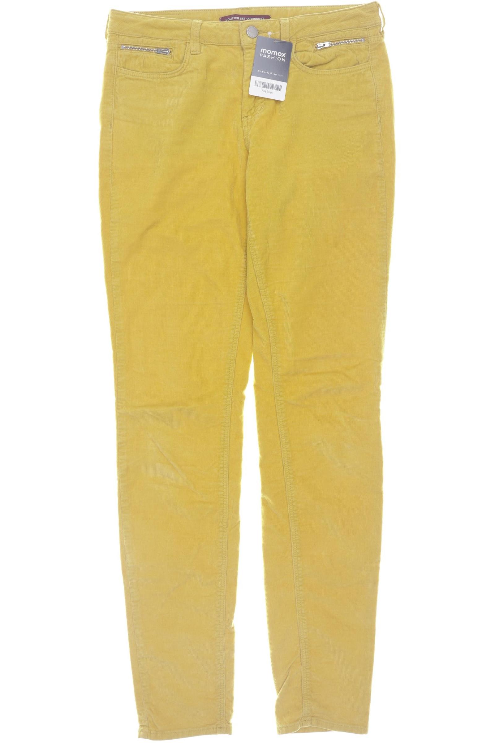 

Comptoir des Cotonniers Damen Stoffhose, gelb, Gr. 0