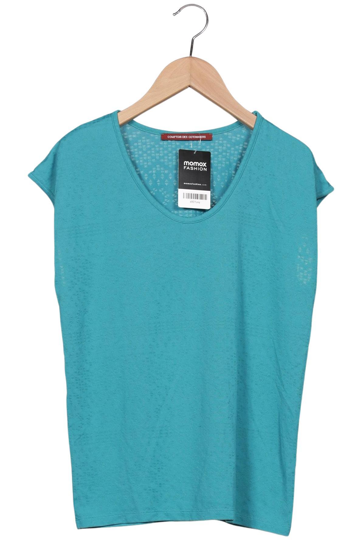

Comptoir des Cotonniers Damen T-Shirt, türkis, Gr. 34