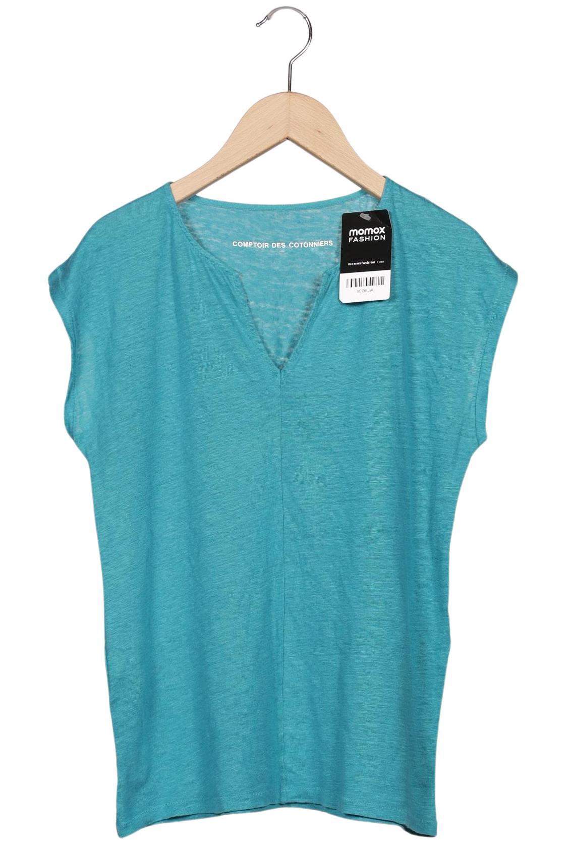 

Comptoir des Cotonniers Damen T-Shirt, türkis, Gr. 38