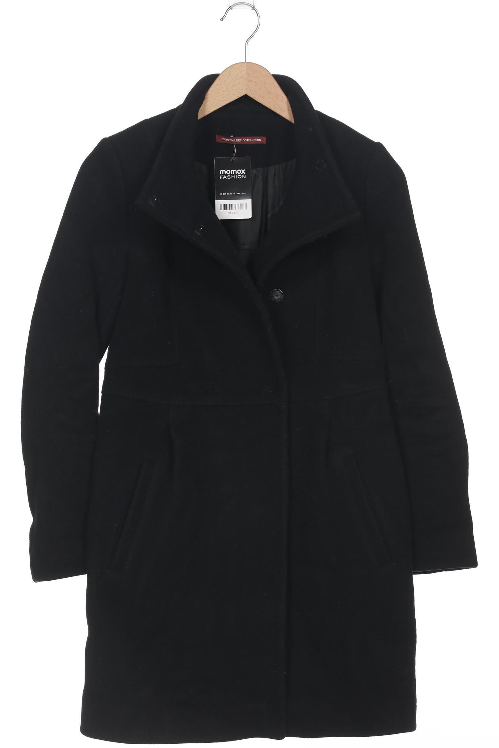 

Comptoir des Cotonniers Damen Mantel, schwarz, Gr. 36