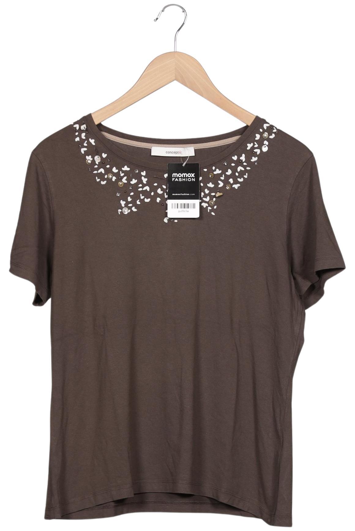 

concept k Damen T-Shirt, grau, Gr. 42