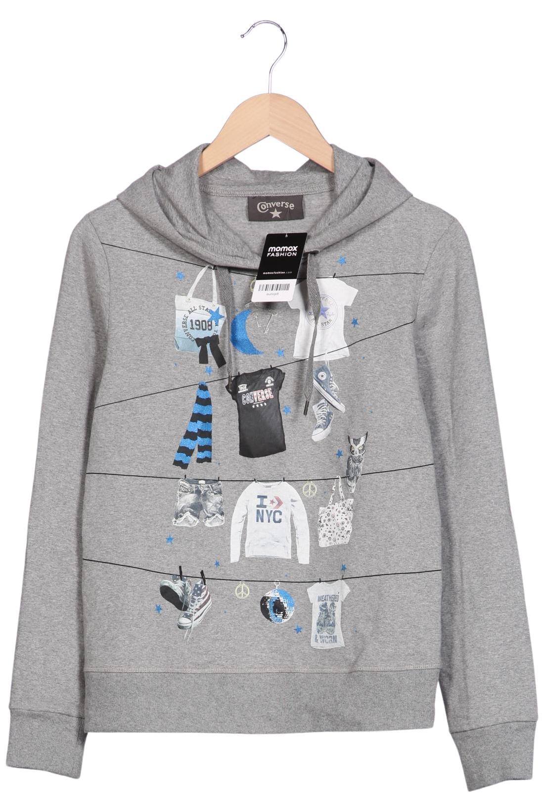 

Converse Damen Kapuzenpullover, grau, Gr. 38