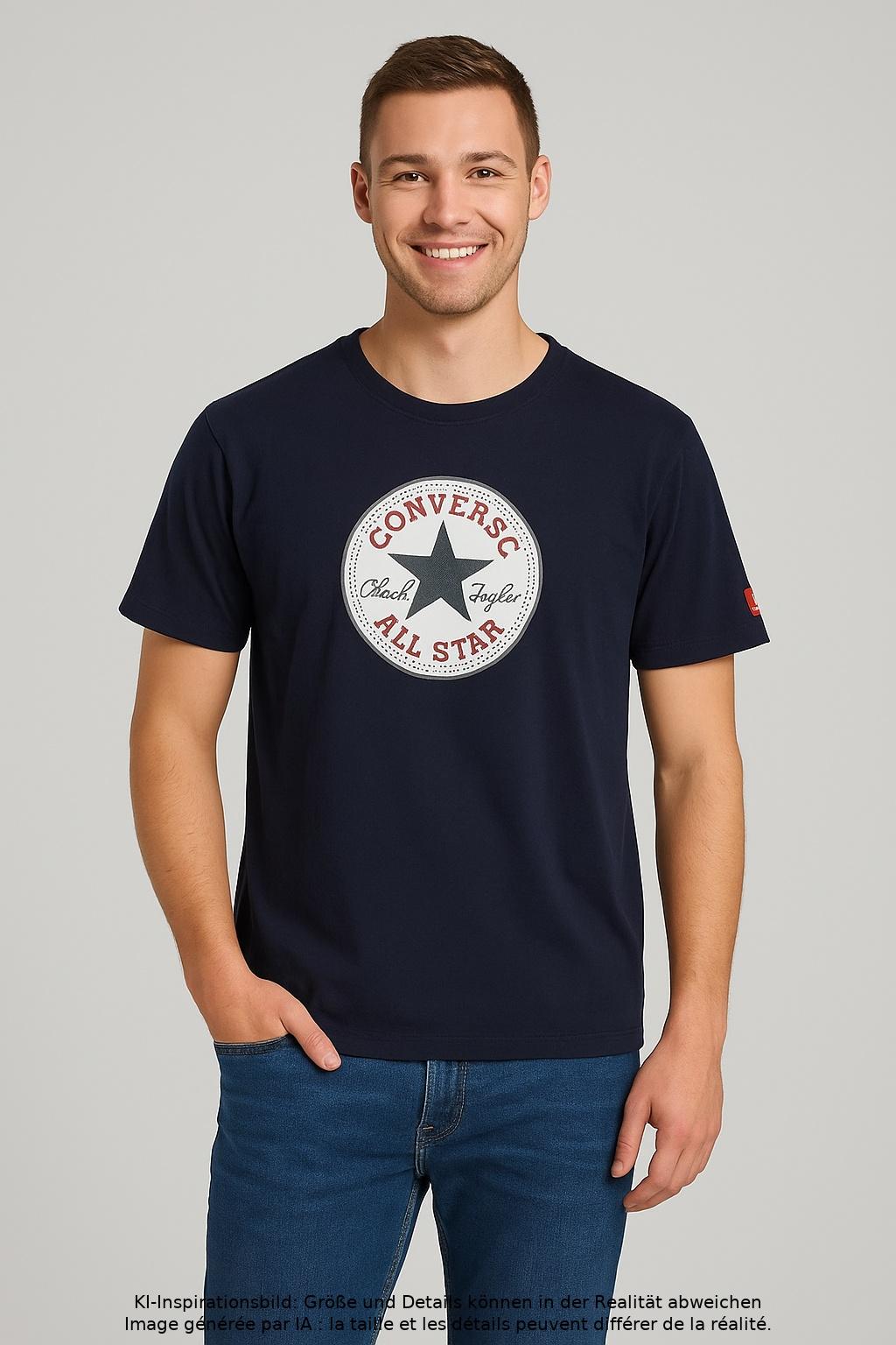 

Converse Herren T-Shirt, marineblau, Gr. 52