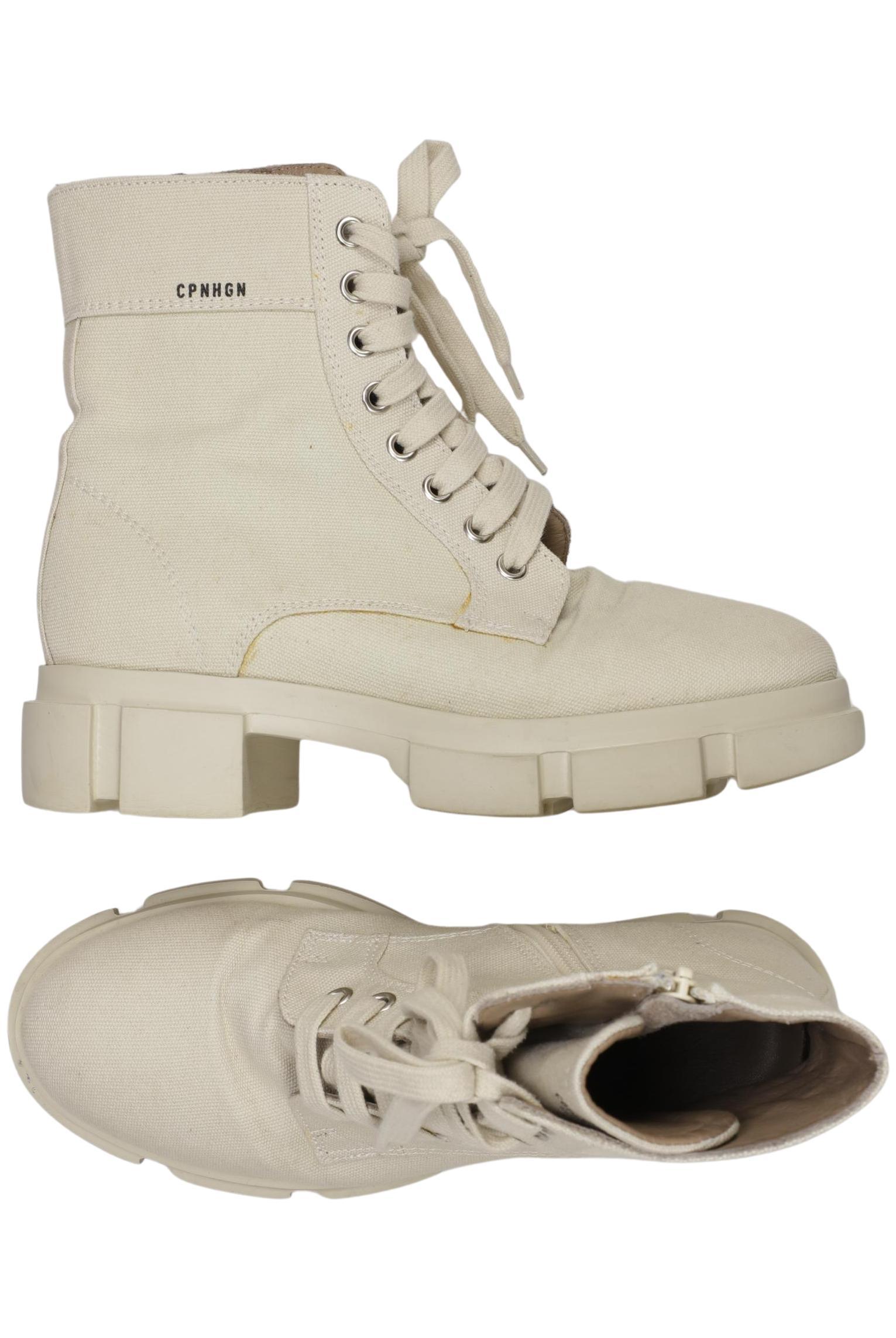

Copenhagen Studios Damen Stiefelette, cremeweiß, Gr. 36