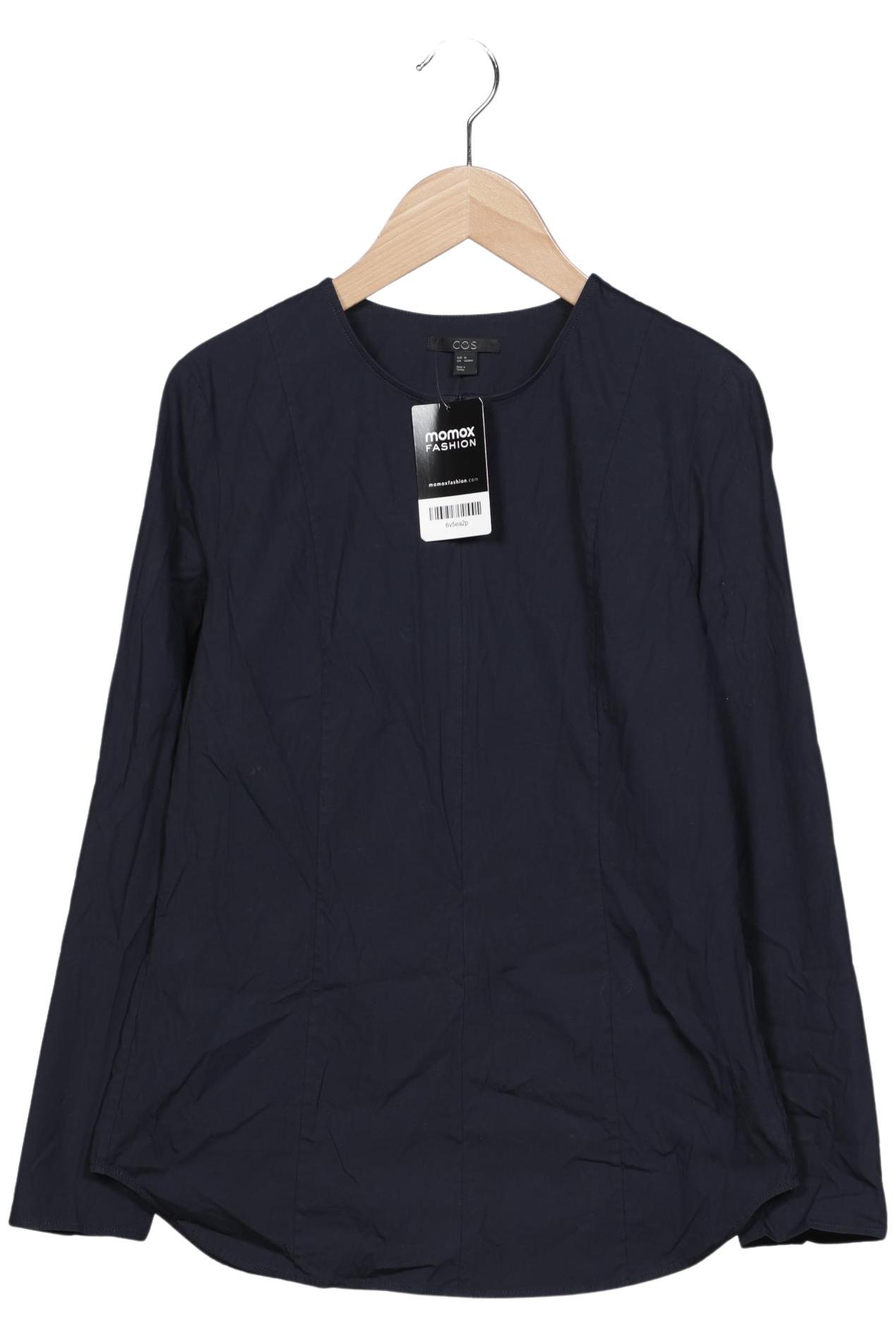 

COS Damen Bluse, marineblau, Gr. 36