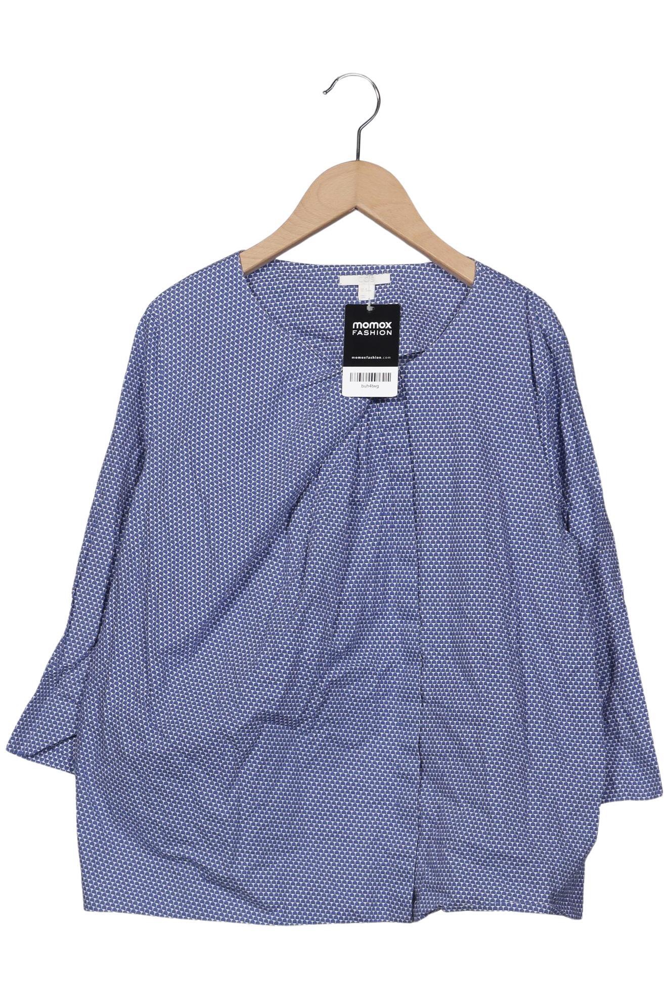 

COS Damen Bluse, marineblau, Gr. 38