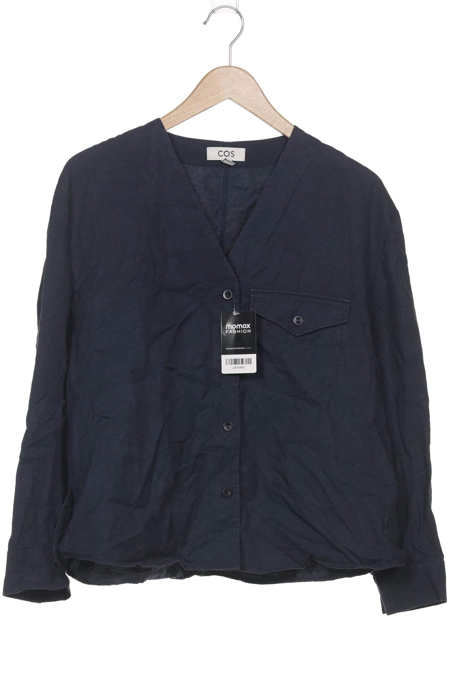 

COS Damen Bluse, marineblau, Gr. 36