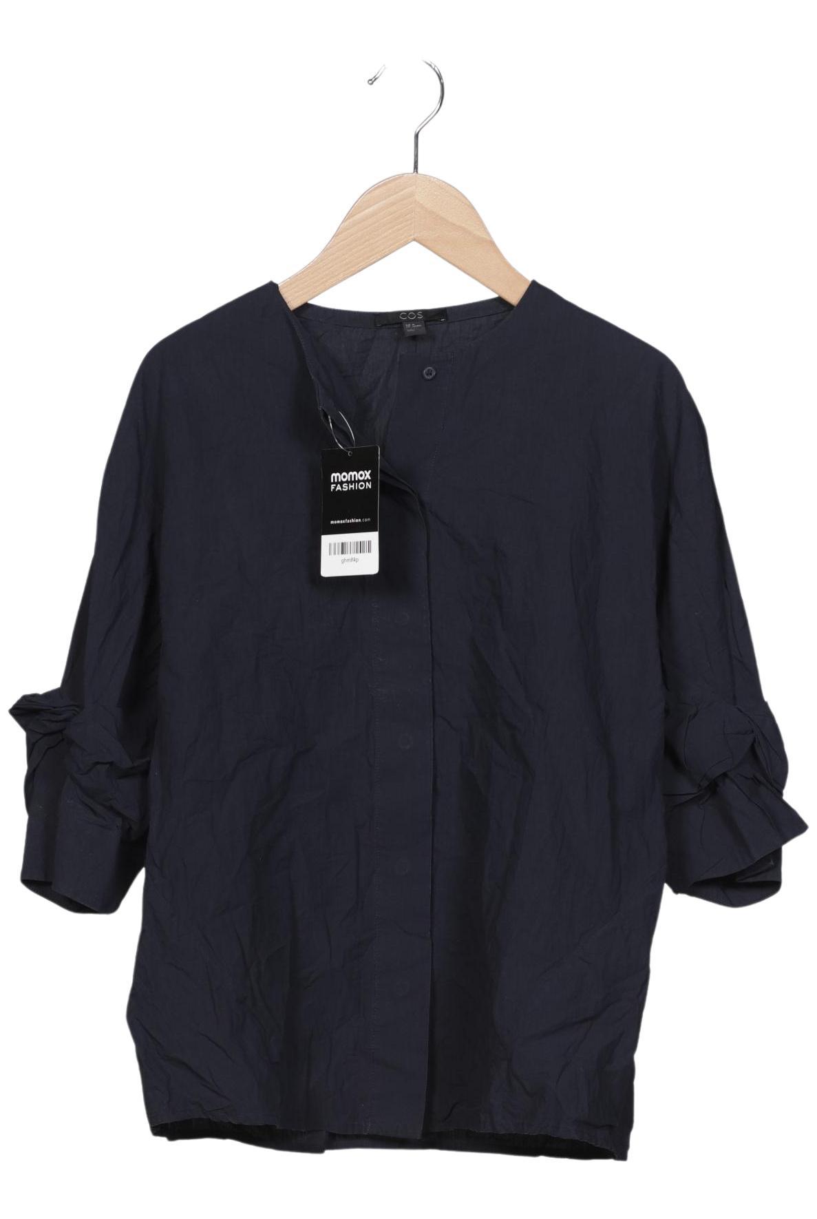 

COS Damen Bluse, marineblau, Gr. 34