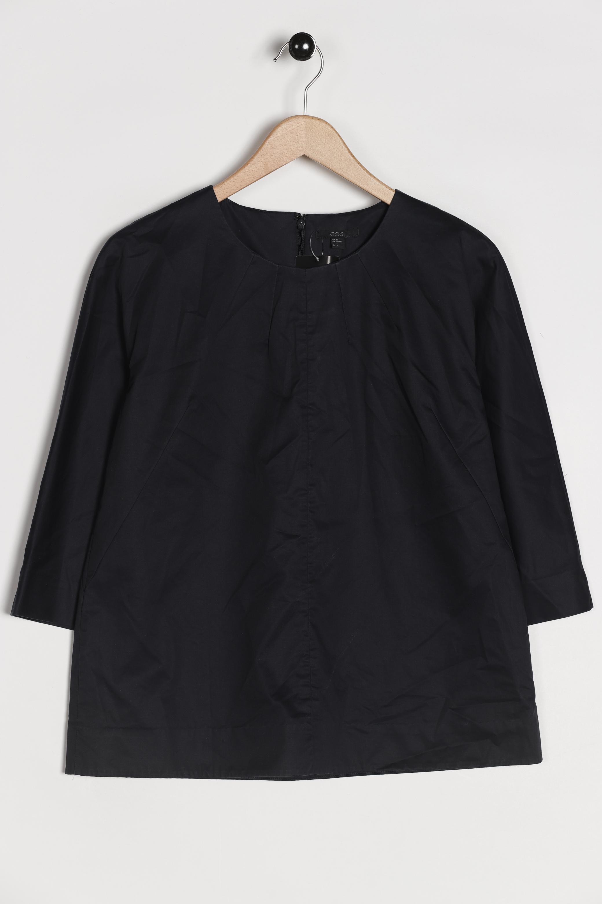 

COS Damen Bluse, marineblau, Gr. 38