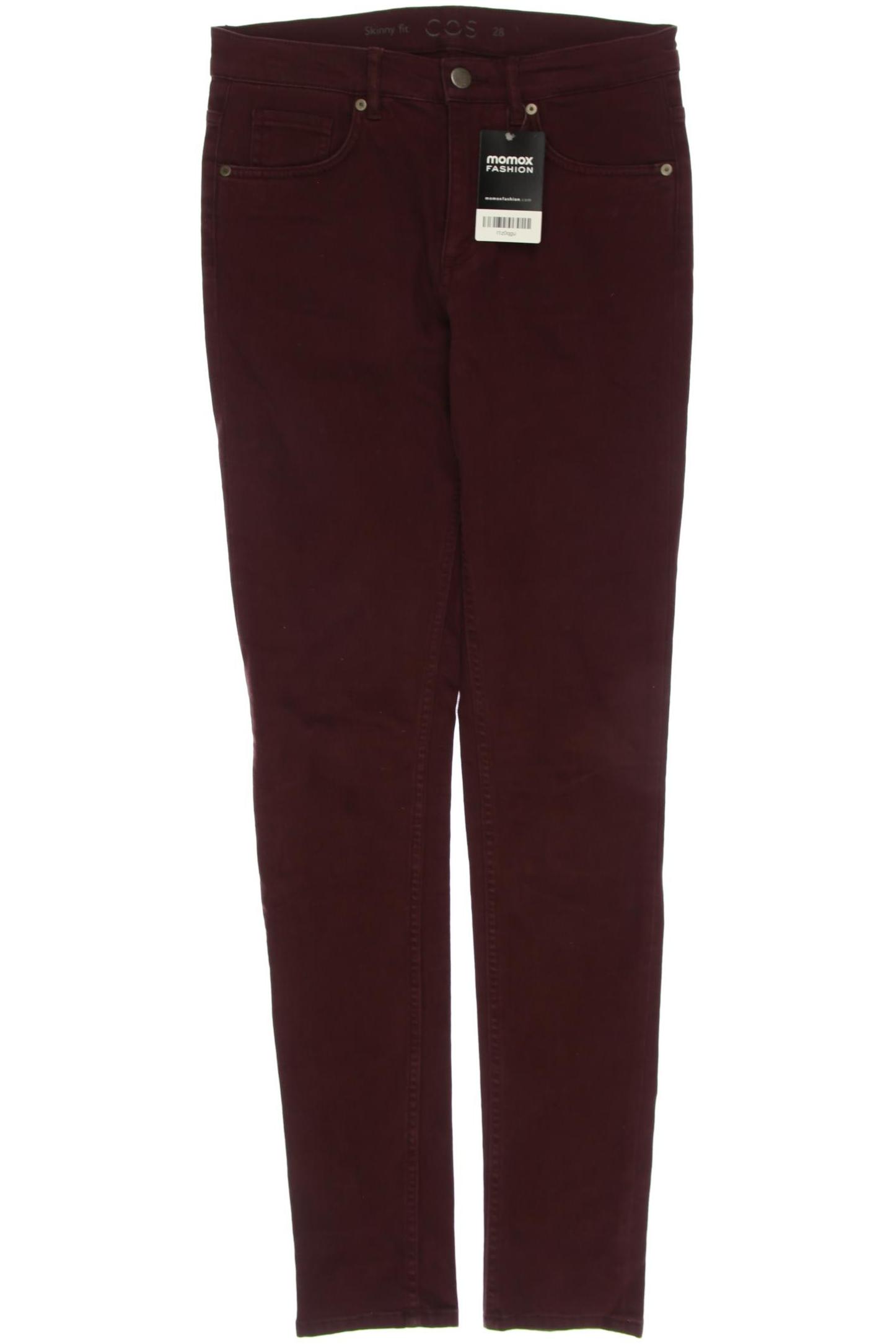 

COS Damen Jeans, bordeaux, Gr. 28