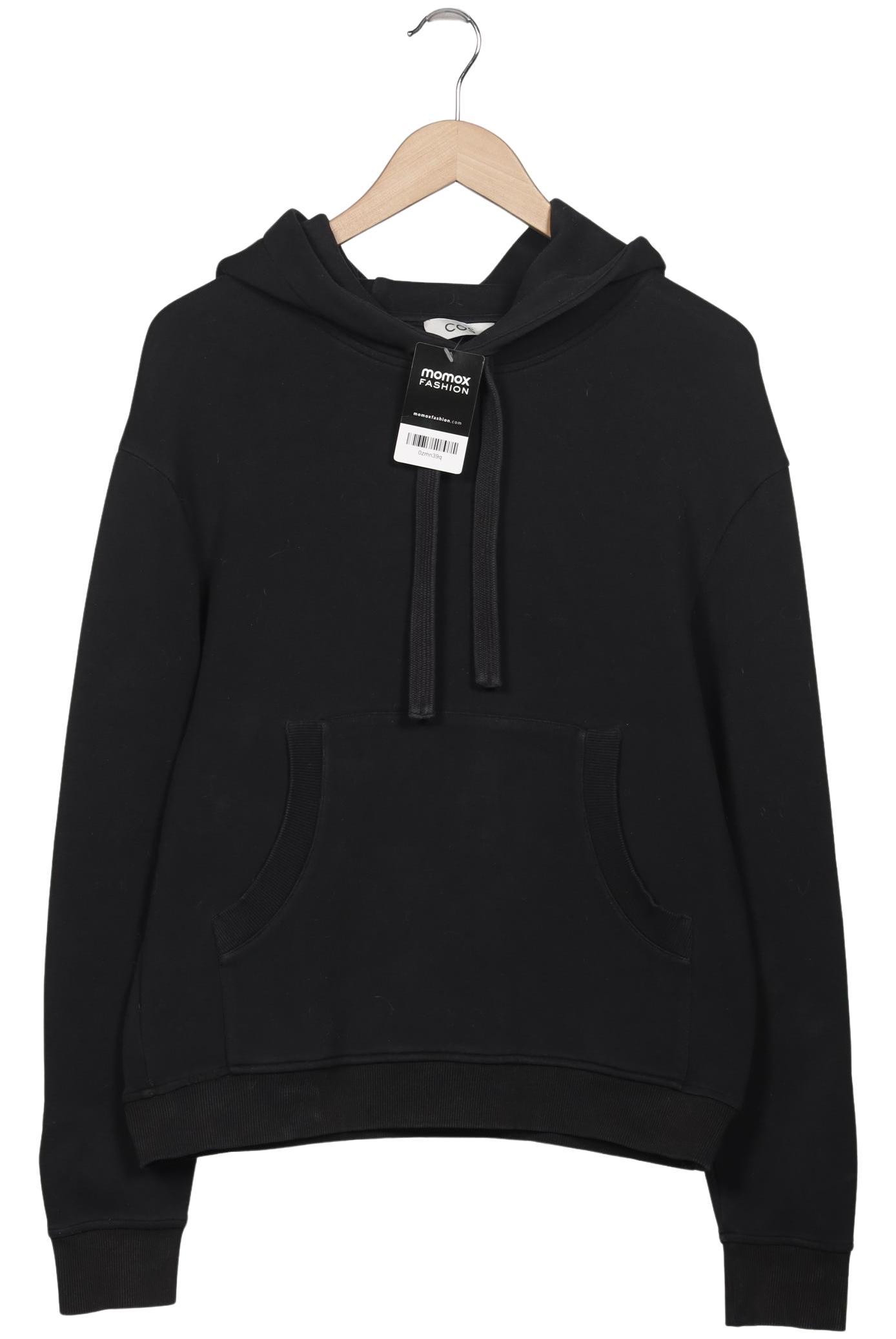 

COS Damen Kapuzenpullover, schwarz, Gr. 36
