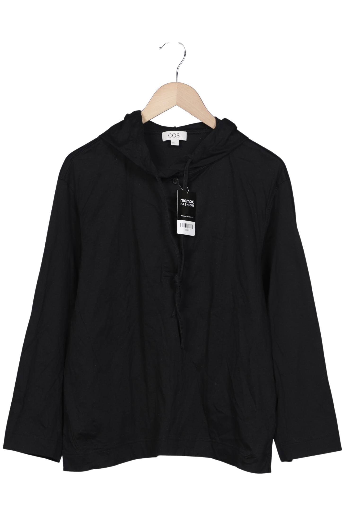 

COS Damen Kapuzenpullover, schwarz, Gr. 38