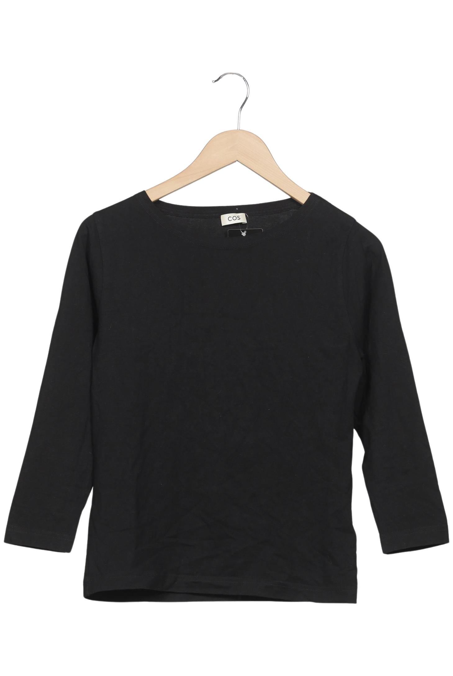 

COS Damen Langarmshirt, schwarz, Gr. 36