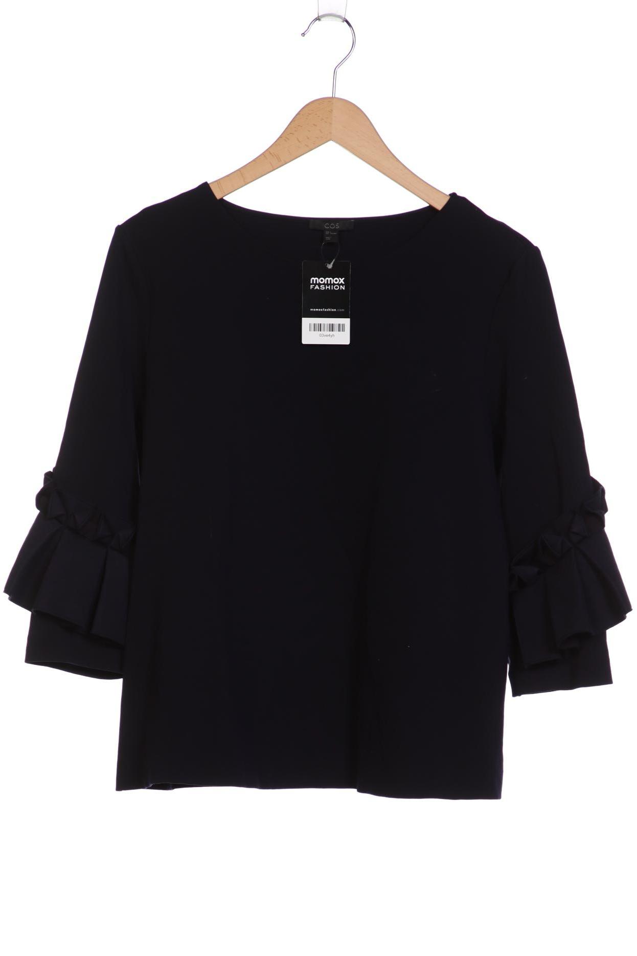 

COS Damen Langarmshirt, marineblau, Gr. 42