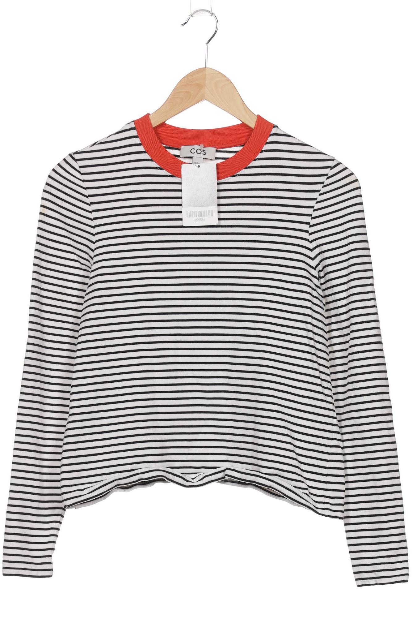 

COS Damen Langarmshirt, weiß, Gr. 36