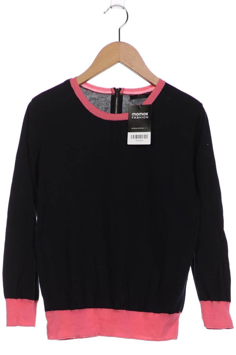 

COS Damen Langarmshirt, marineblau, Gr. 36