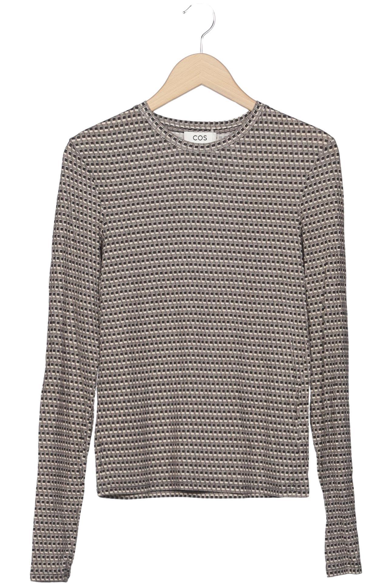 

COS Damen Langarmshirt, beige, Gr. 38