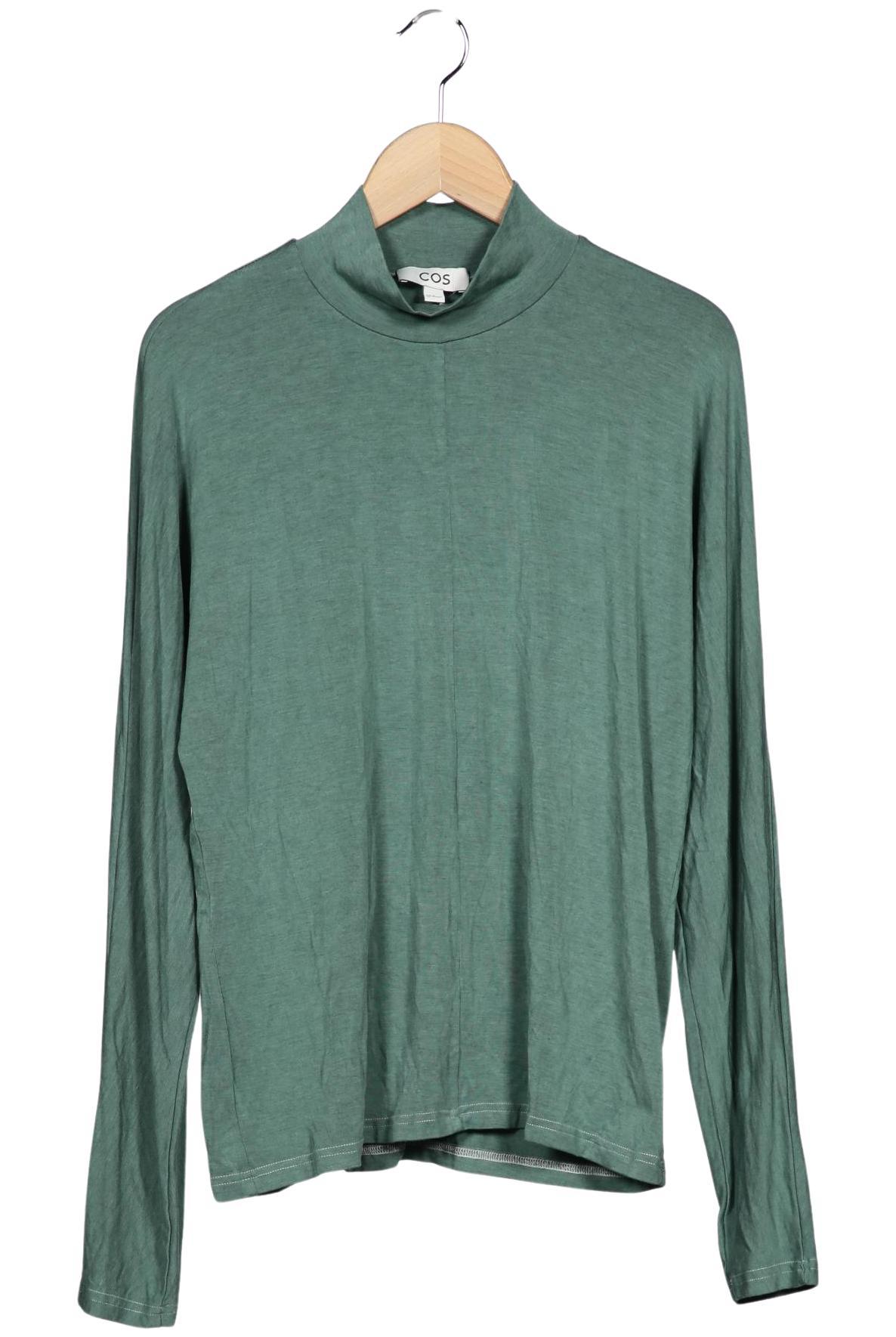 

COS Damen Langarmshirt, grün, Gr. 38