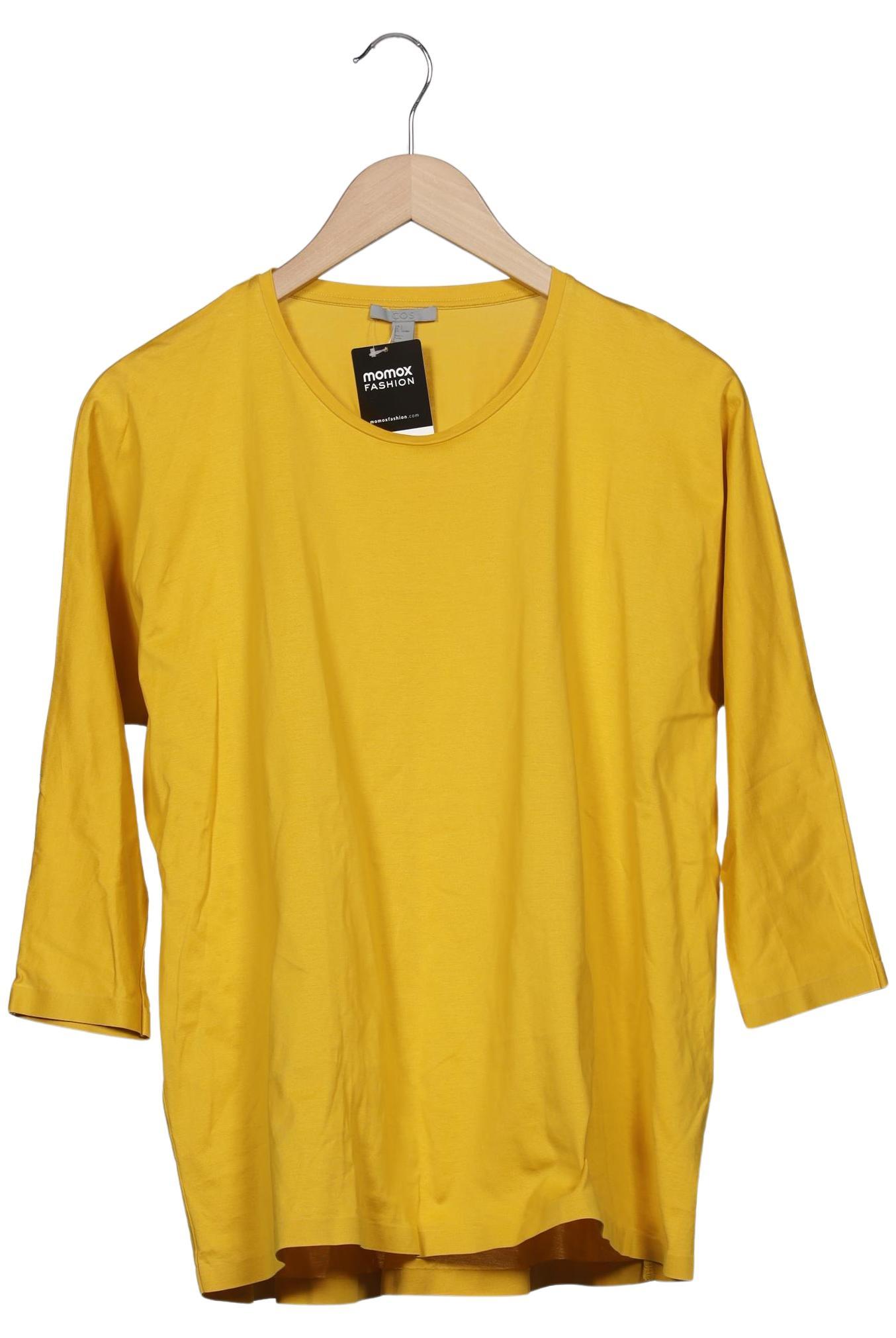 

COS Damen Langarmshirt, gelb, Gr. 36