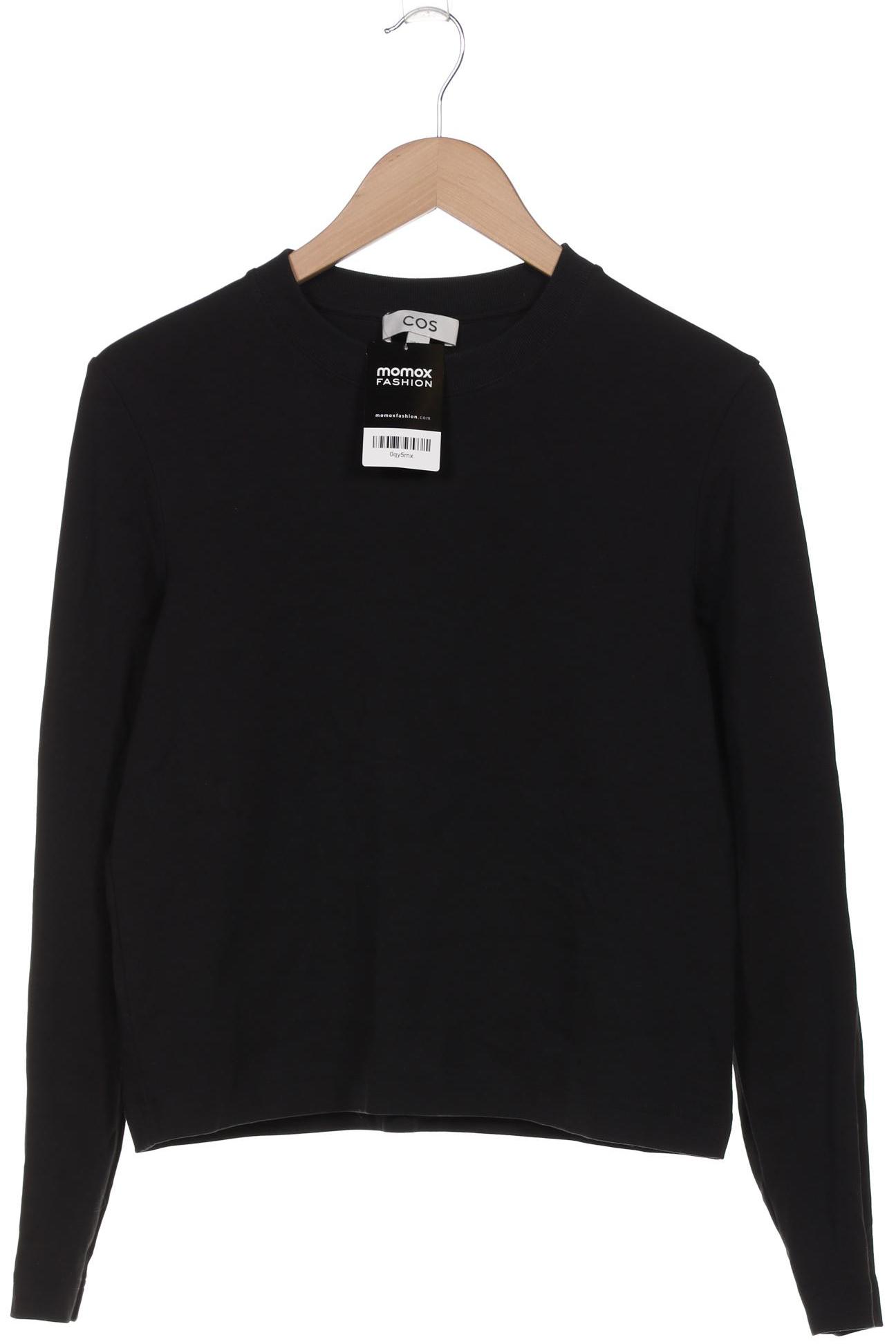 

COS Damen Langarmshirt, schwarz, Gr. 38