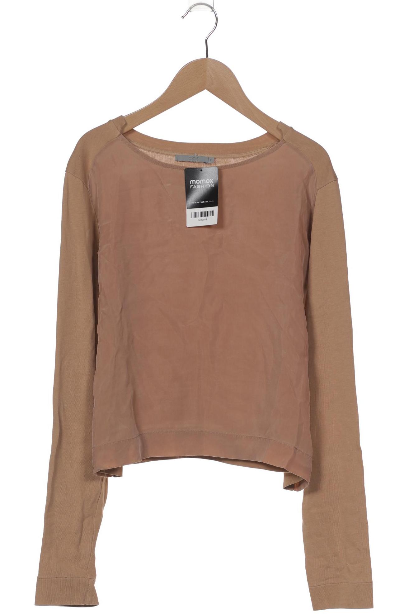 

COS Damen Langarmshirt, beige, Gr. 38