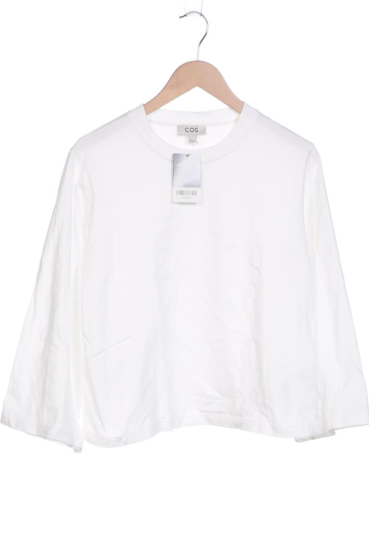 

COS Damen Langarmshirt, weiß, Gr. 36