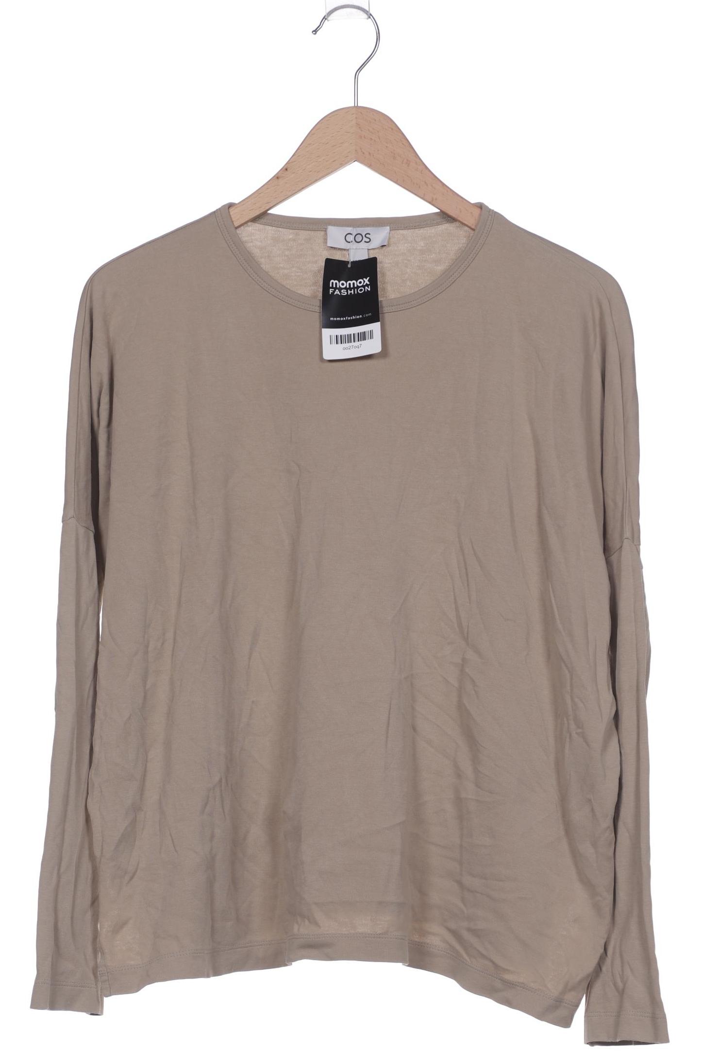 

COS Damen Langarmshirt, beige, Gr. 34