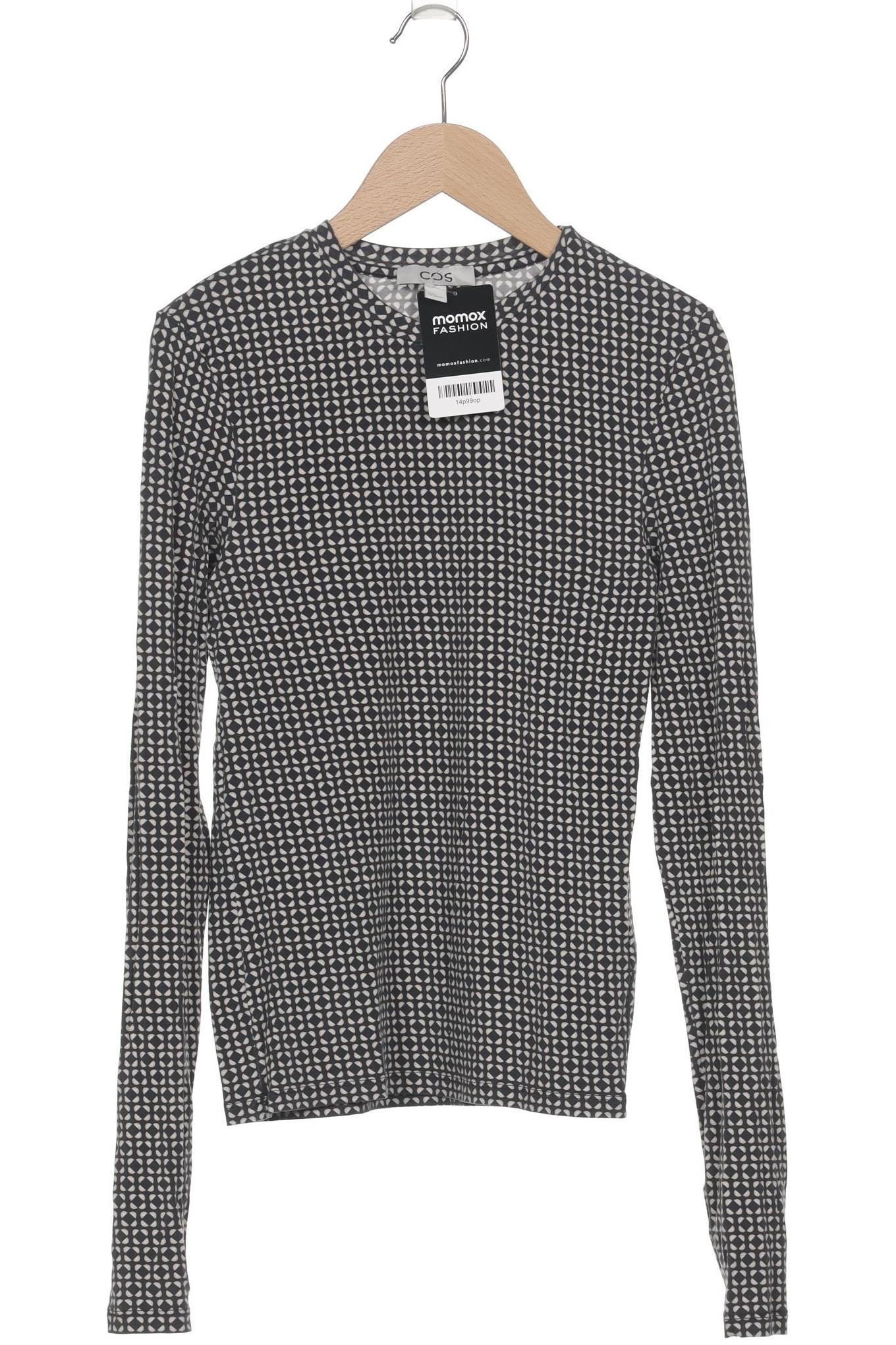 

COS Damen Langarmshirt, schwarz, Gr. 36