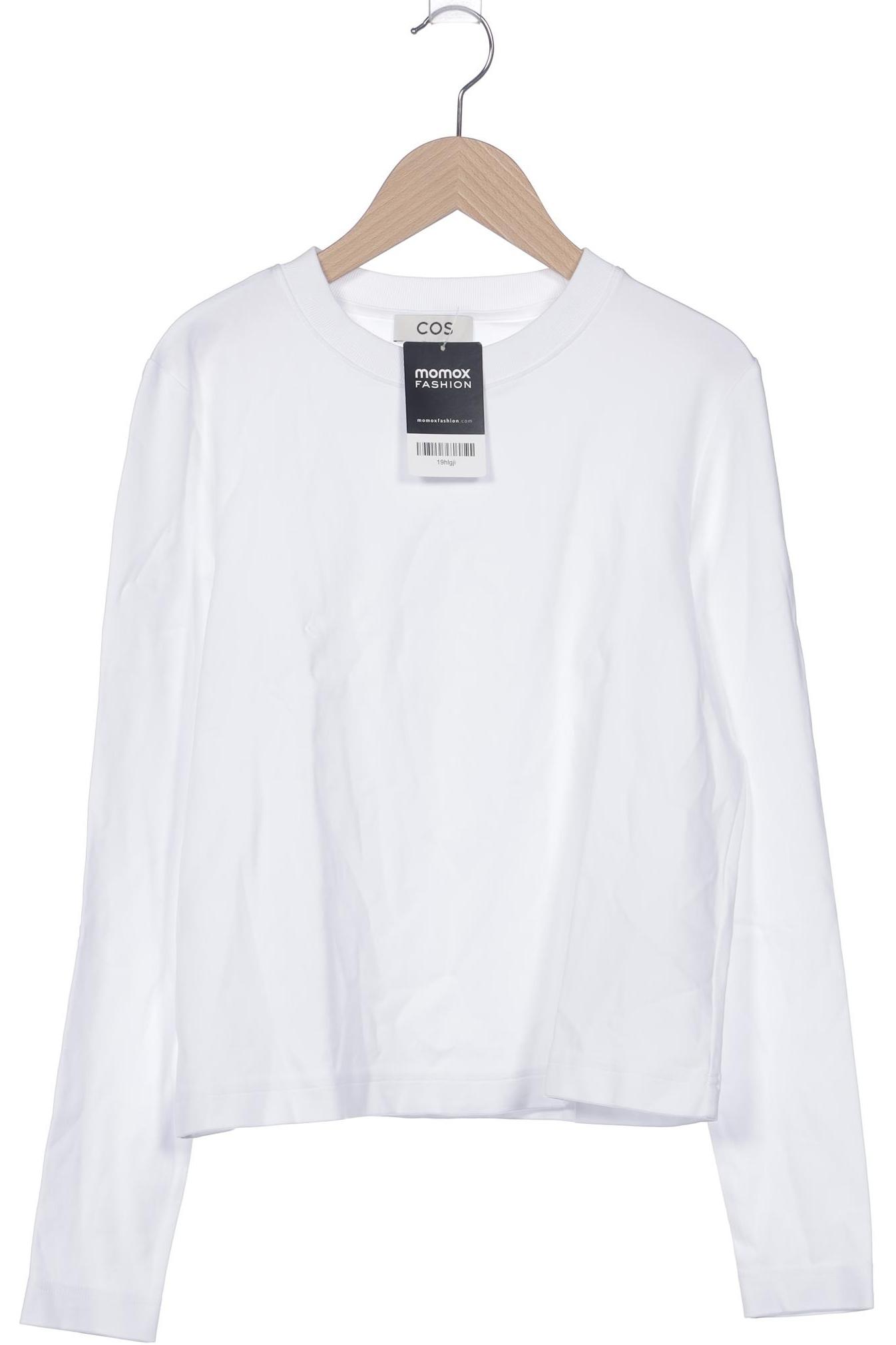 

COS Damen Langarmshirt, weiß, Gr. 36