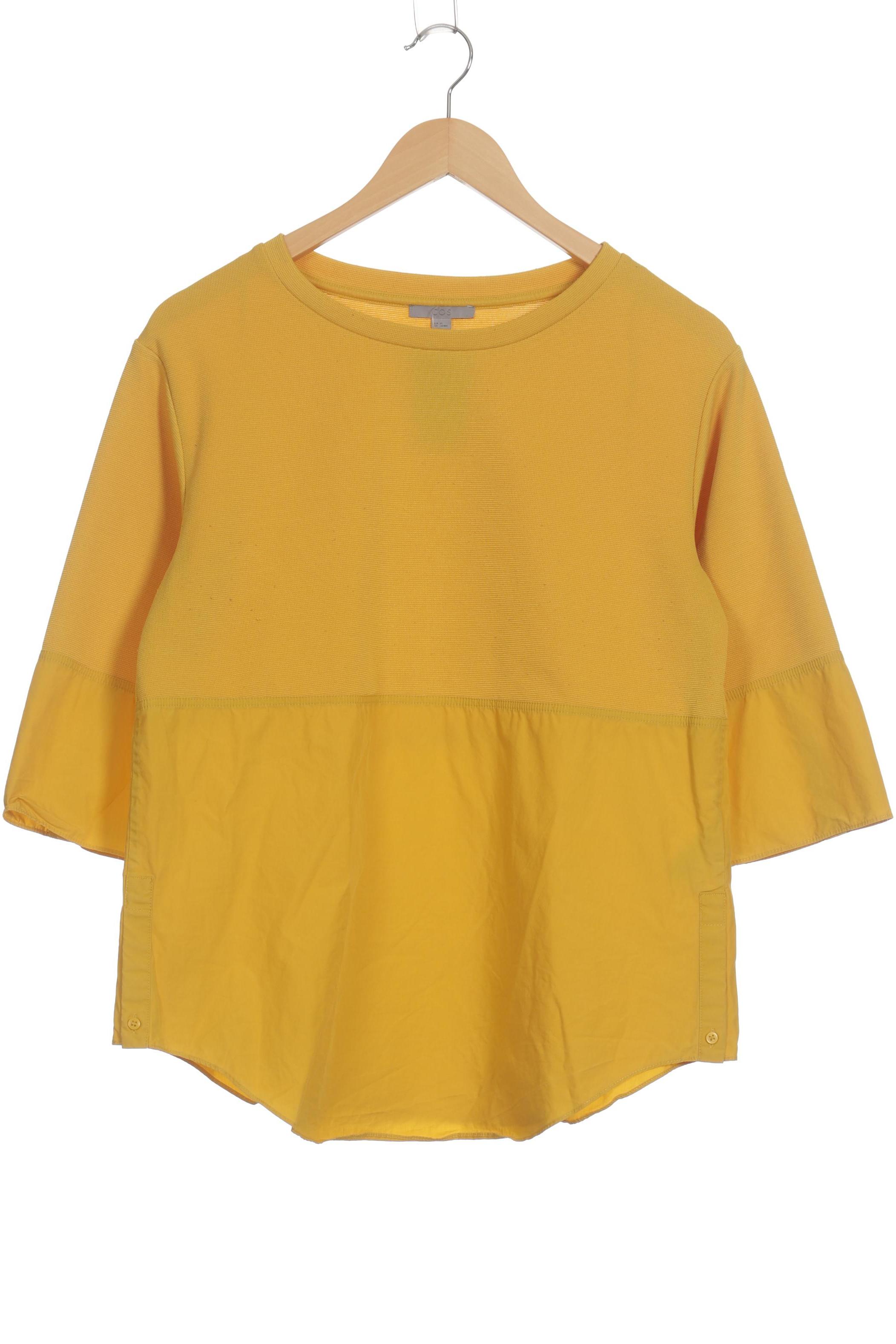 

COS Damen Langarmshirt, gelb, Gr. 34