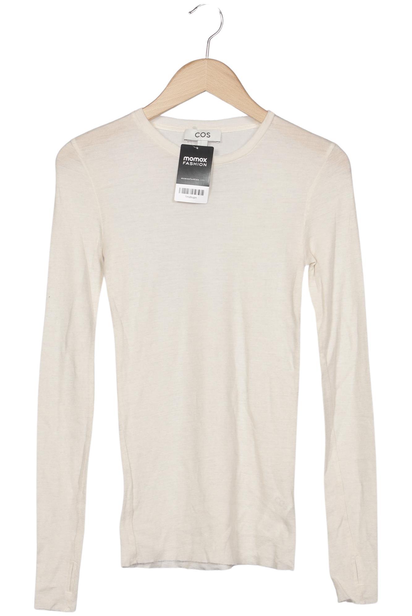 

COS Damen Langarmshirt, cremeweiß, Gr. 36
