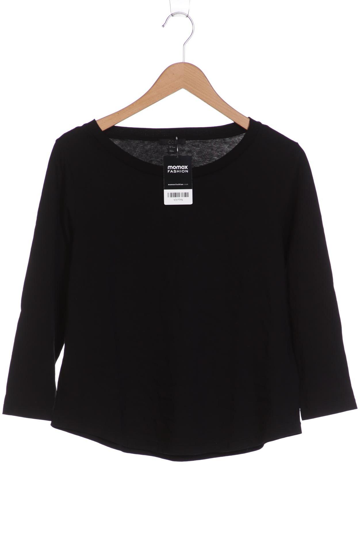 

COS Damen Langarmshirt, schwarz, Gr. 38
