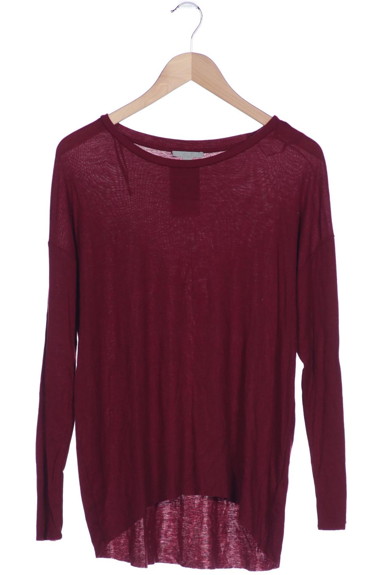 

COS Damen Langarmshirt, bordeaux