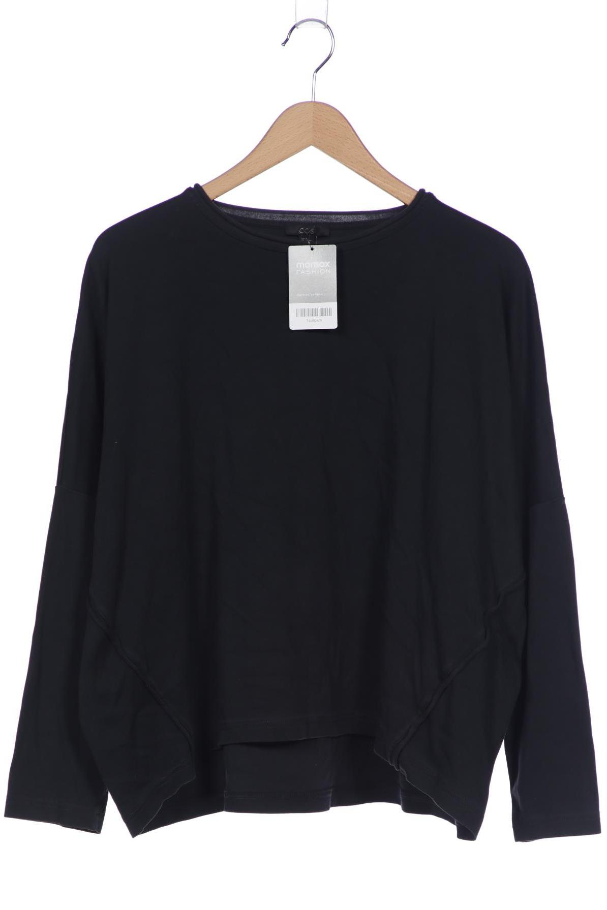 

COS Damen Langarmshirt, schwarz, Gr. 38