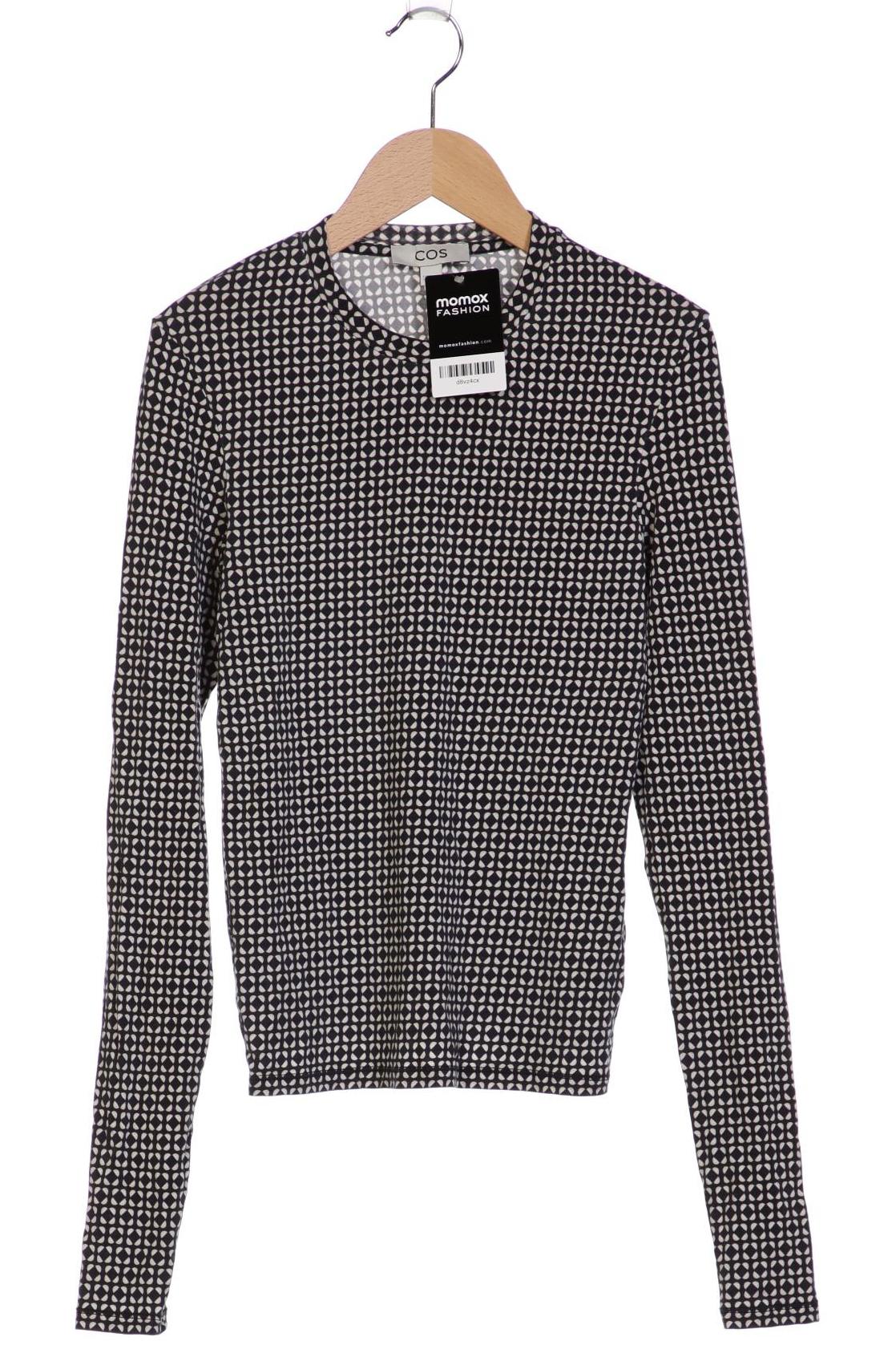 

COS Damen Langarmshirt, schwarz, Gr. 36