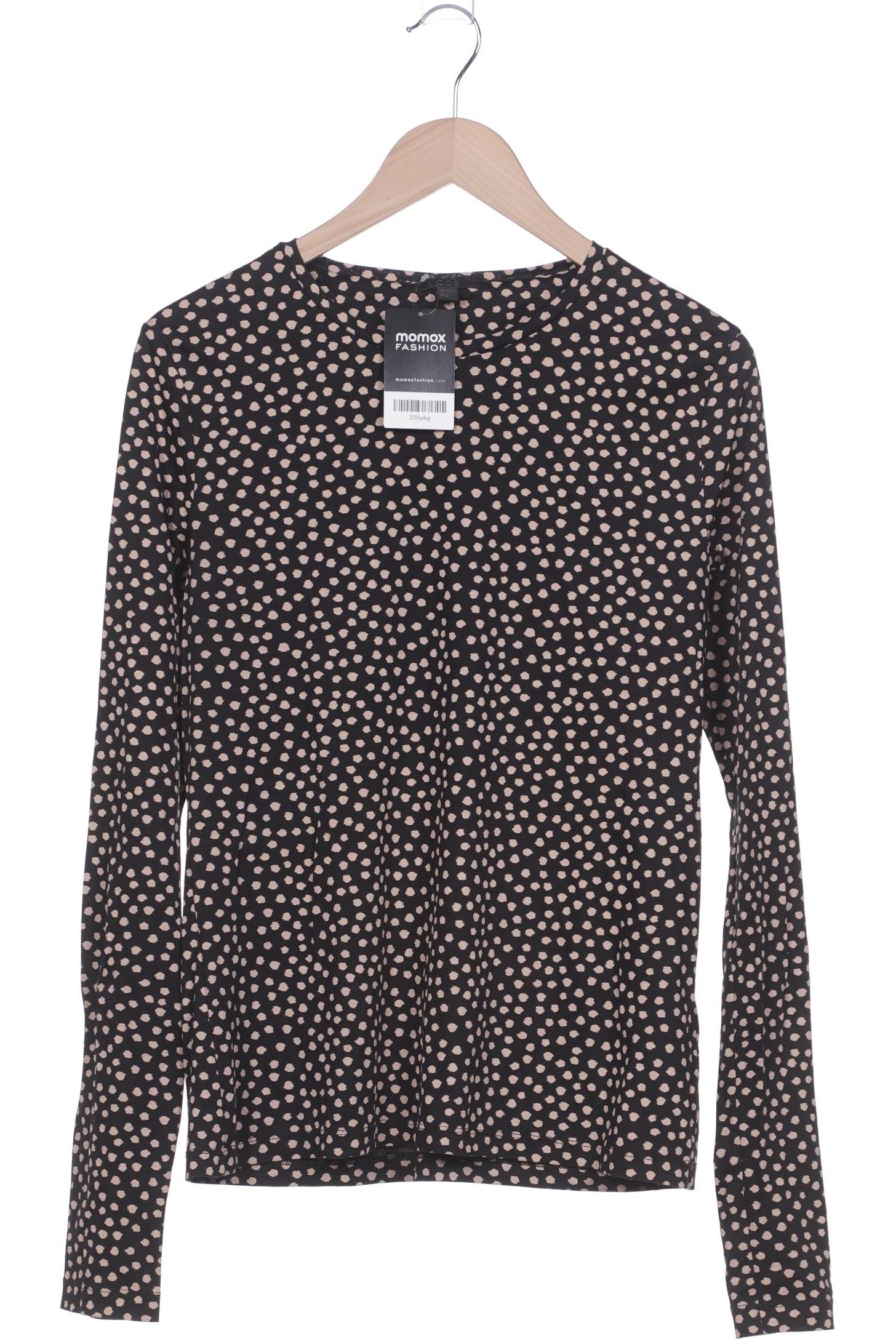 

COS Damen Langarmshirt, schwarz, Gr. 38