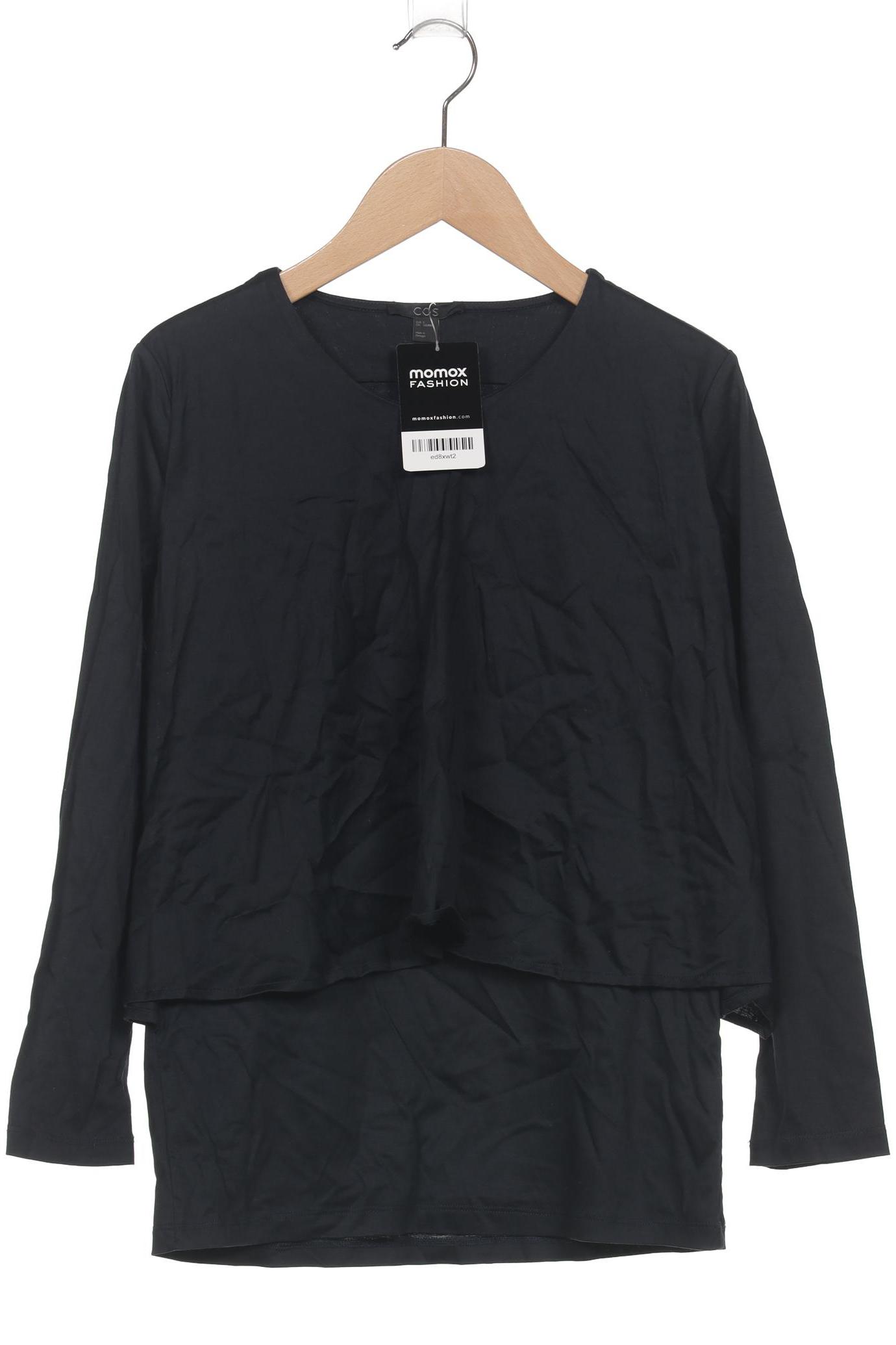 

COS Damen Langarmshirt, marineblau, Gr. 36