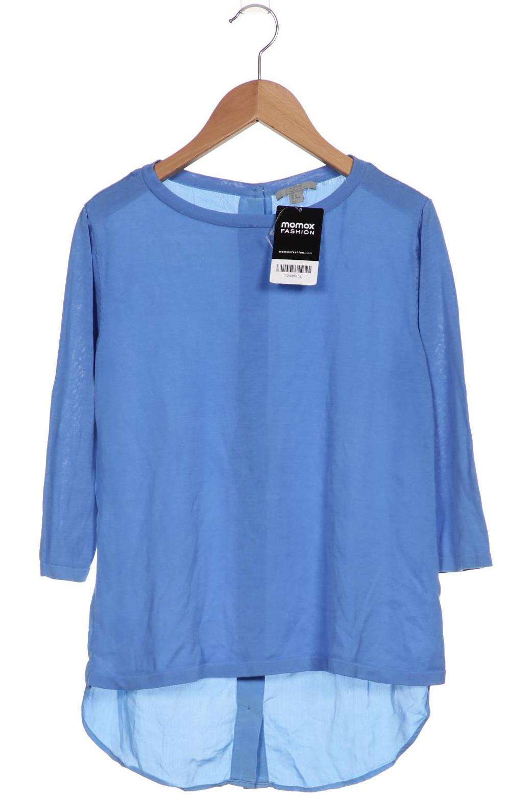 

COS Damen Langarmshirt, blau, Gr. 34