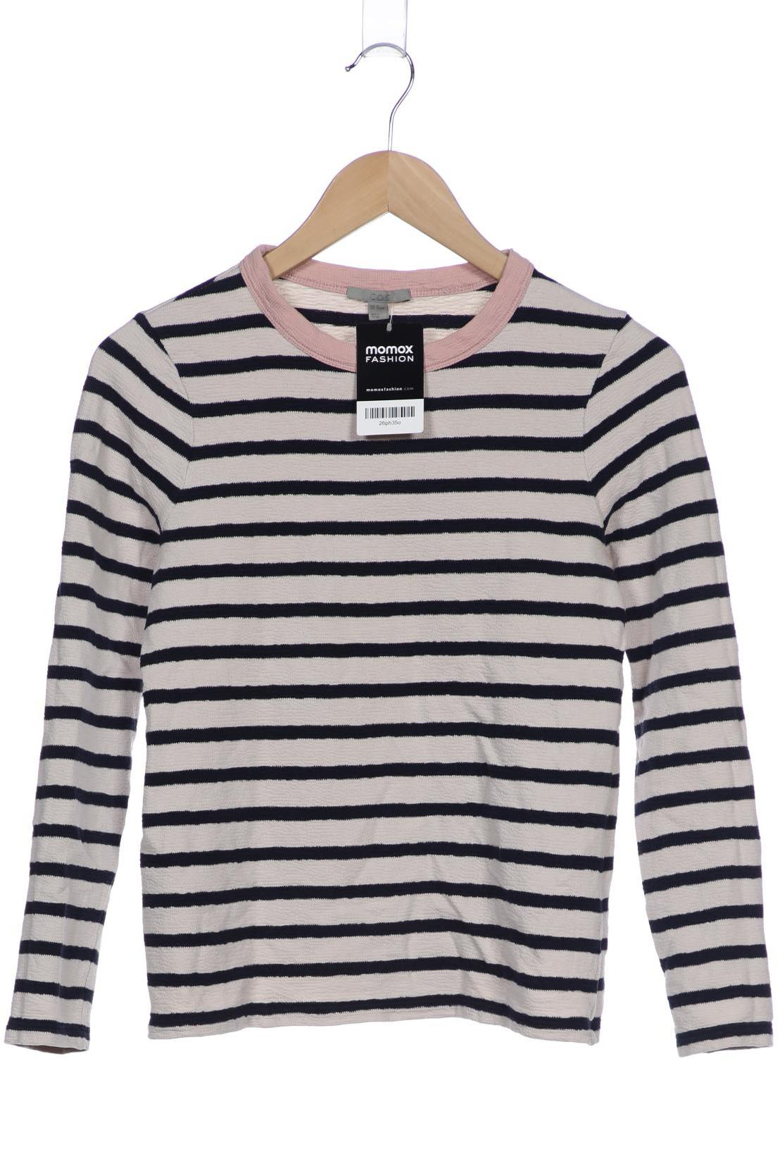 

COS Damen Langarmshirt, marineblau, Gr. 34