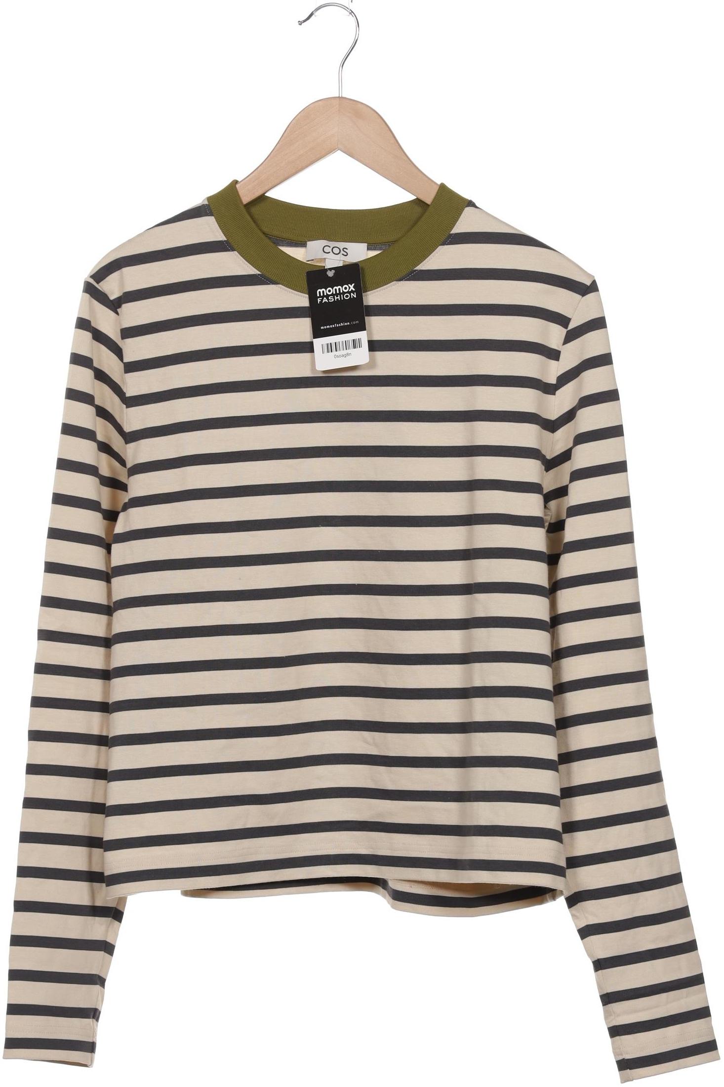 

COS Damen Langarmshirt, beige, Gr. 42