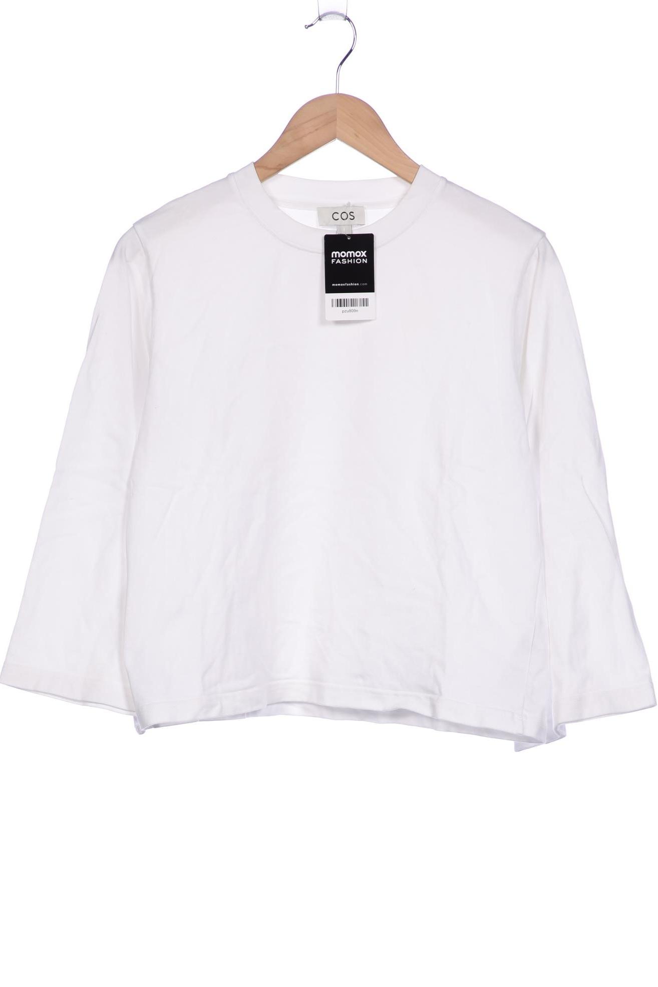 

COS Damen Langarmshirt, weiß, Gr. 36