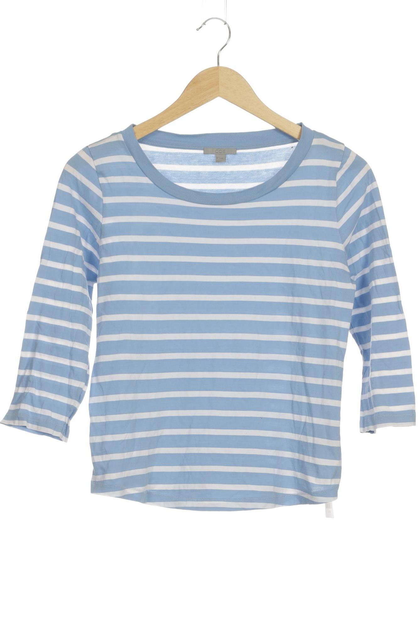 

COS Damen Langarmshirt, blau, Gr. 36